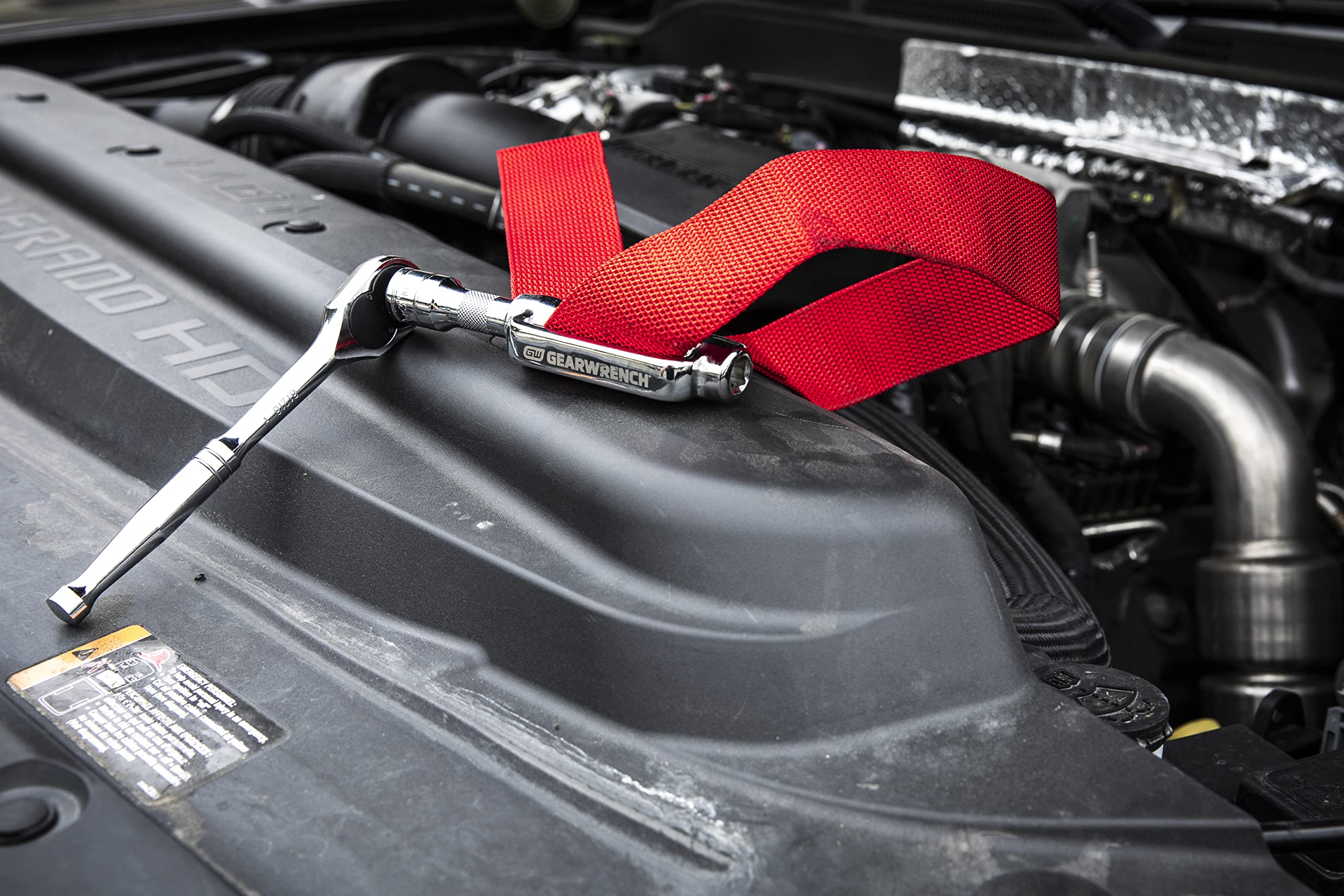 Heavy-Duty GEARWRENCH Oil Filter Strap Wrench | 3/8" & 1/2" Drive | 3529D