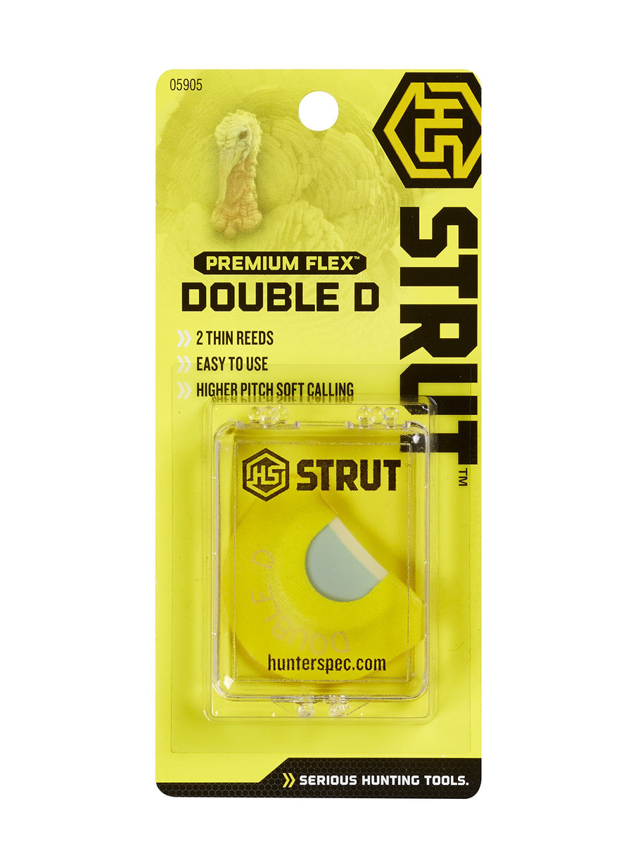 H.S. STRUT Double D Diaphragm Turkey Premium Flex, Multi, Hunters Specialties, Standard