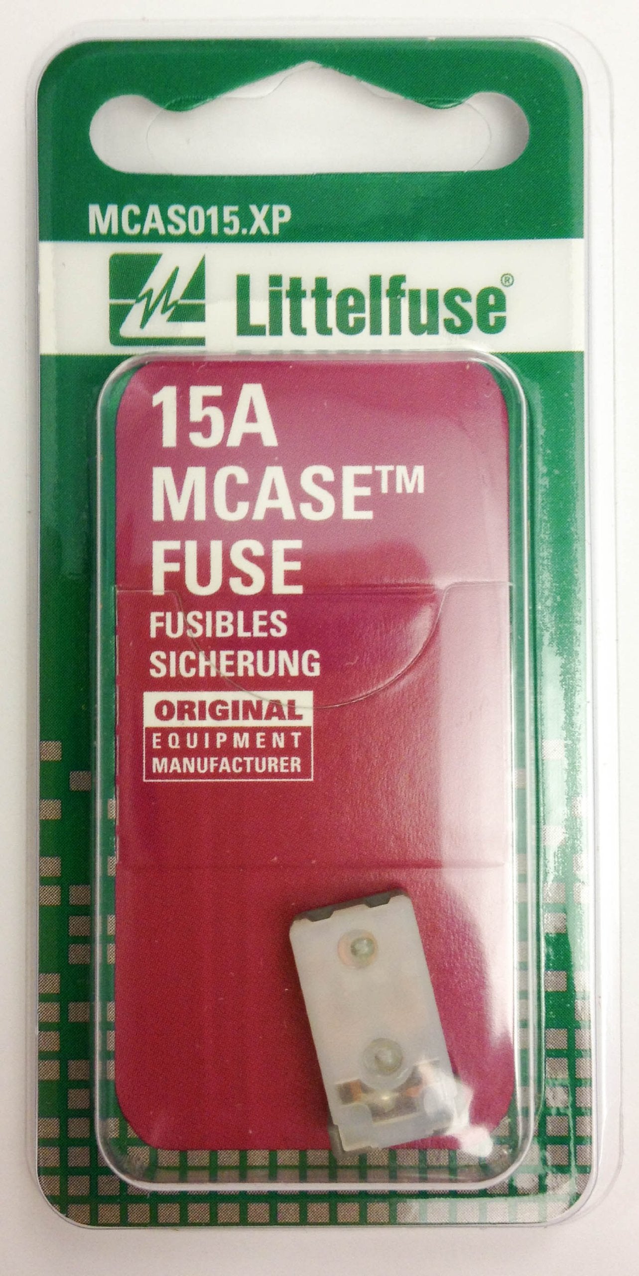 MCASE Gray Littelfuse 32V 15 Amp Fuse (MCAS015.XP)