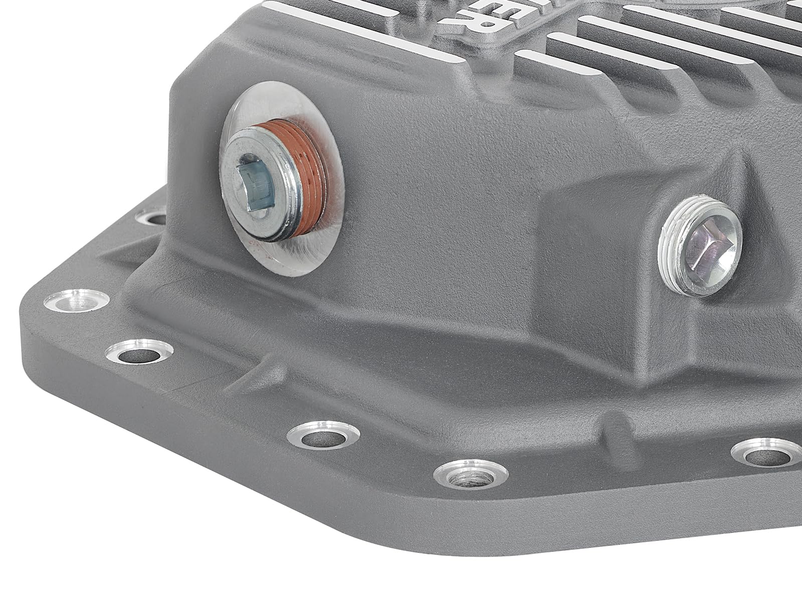 aFe POWER Rear Differential Cover Street Series Raw w/Machined Fins - #46-70350 - Ford Diesel Trucks 17-23 V8-6.7L (td) (Dana M275-14)