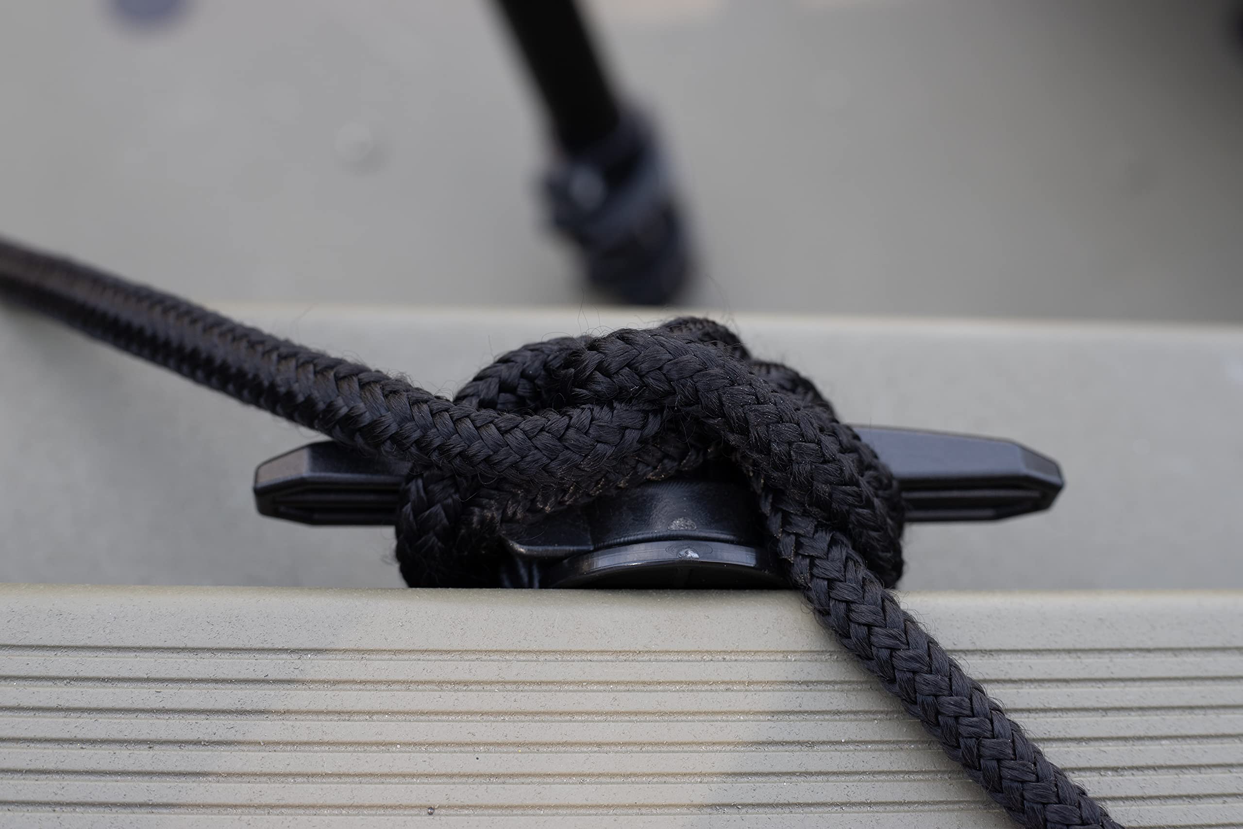 YakAttack XL Cleat GT with Turnkey Adapter | Track-Mount Line Cleat for 1/2" Rope | Fits Most Aluminum Boat Track Systems | Made in USA