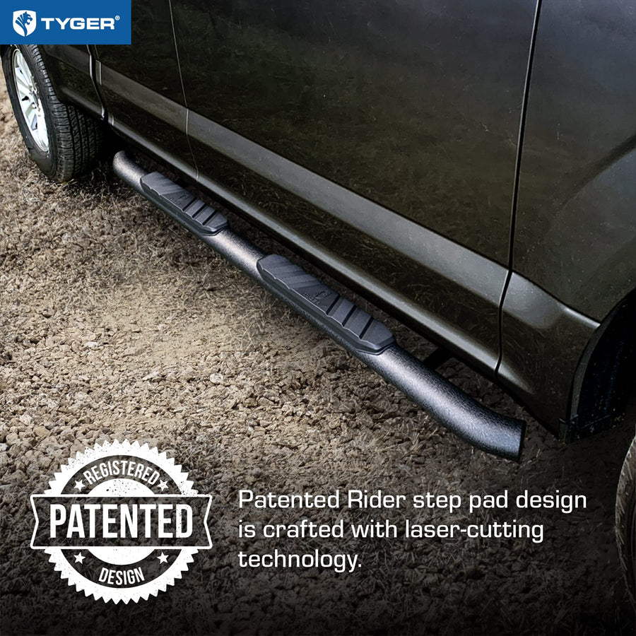 3.5" Tyger Auto Running Boards Compatible with 2010-2024 Toyota 4Runner (Exclude Limited; Nightshade; TRD Sport; 10-13 SR5) | TG-SS2T35248 | Side Step Rail Nerf Bars