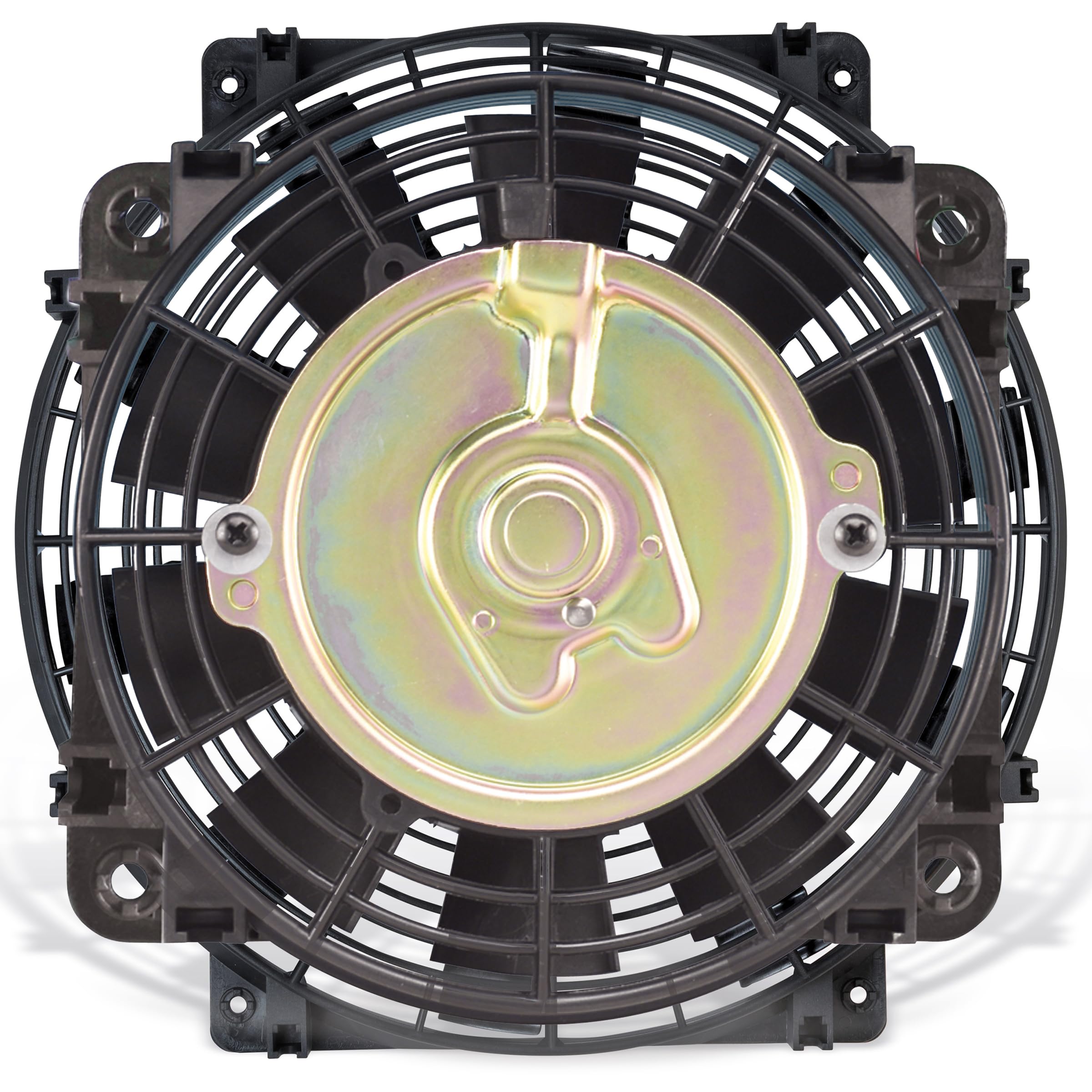 Flex-A-Lite Reversible Trimline Electric Fan, Pusher-Puller Fan (108), Car Accessories, 10 Inches, Black