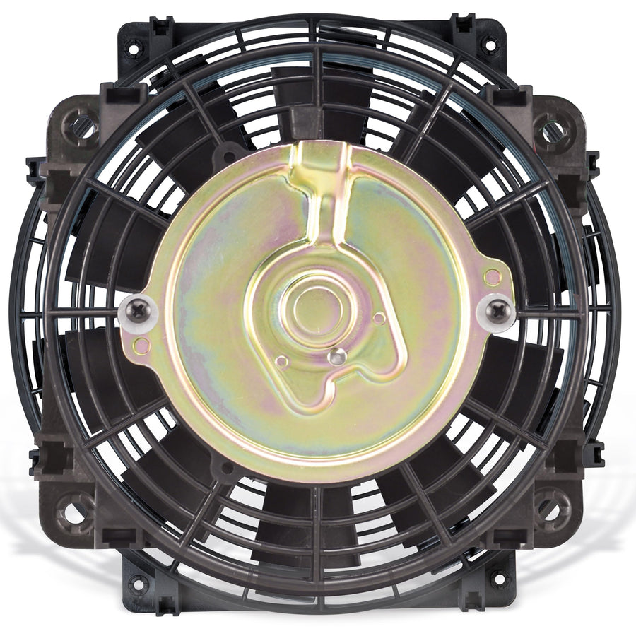 Flex-A-Lite Reversible Trimline Electric Fan, Pusher-Puller Fan (108), Car Accessories, 10 Inches, Black
