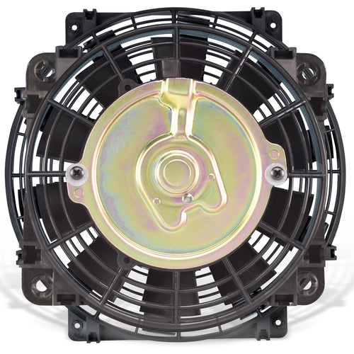 Flex-A-Lite Reversible Trimline Electric Fan, Pusher-Puller Fan (108), Car Accessories, 10 Inches, Black