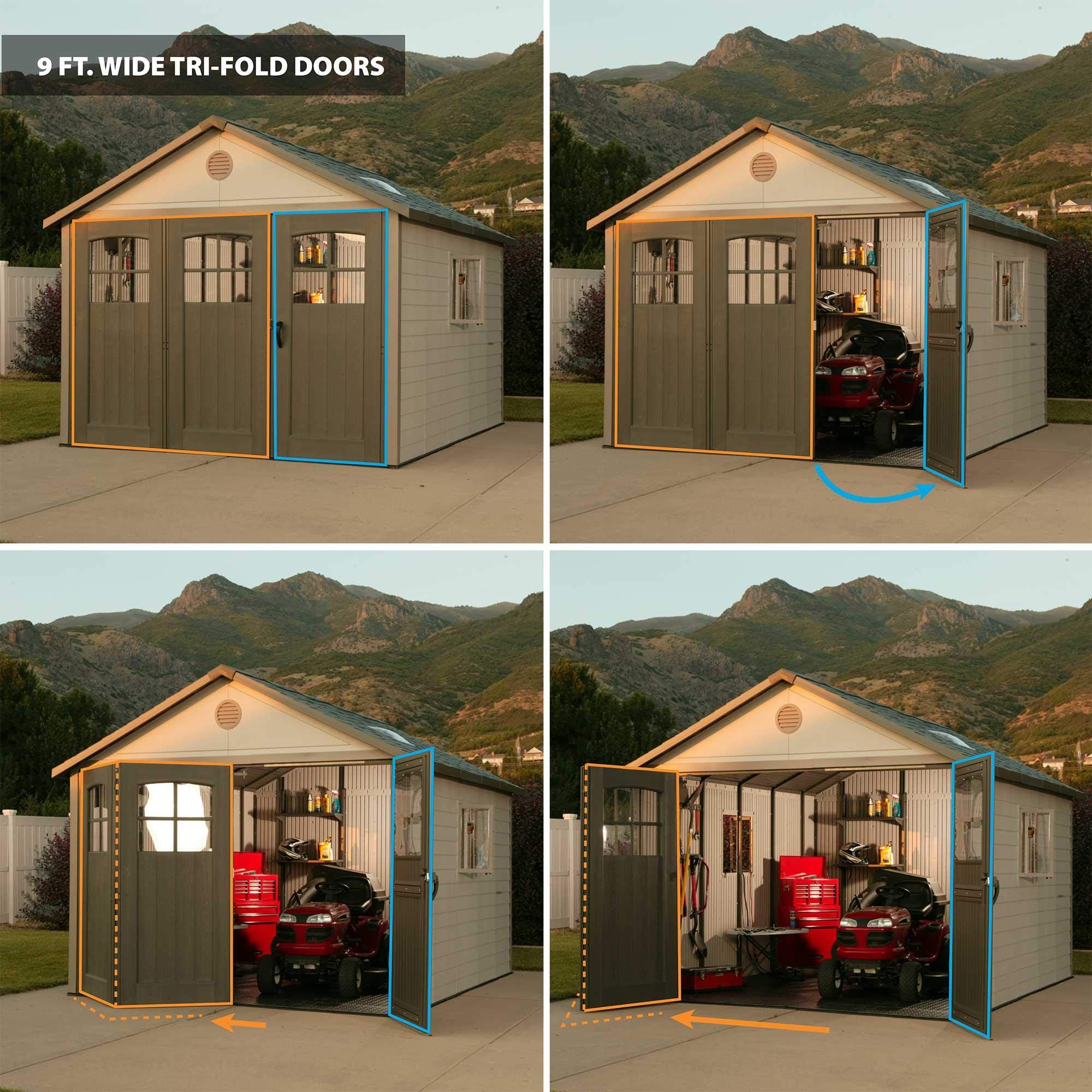 Outdoor Storage Shed Lifetime 60187 11 x 11'.