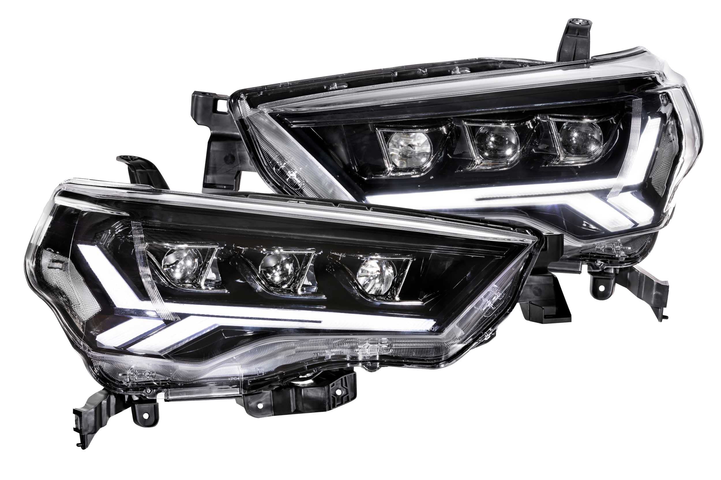 Carbide LED Headlights GTR Lighting Fits 14-20 Toyota 4Runner (Pair/Amber Sidemarker)