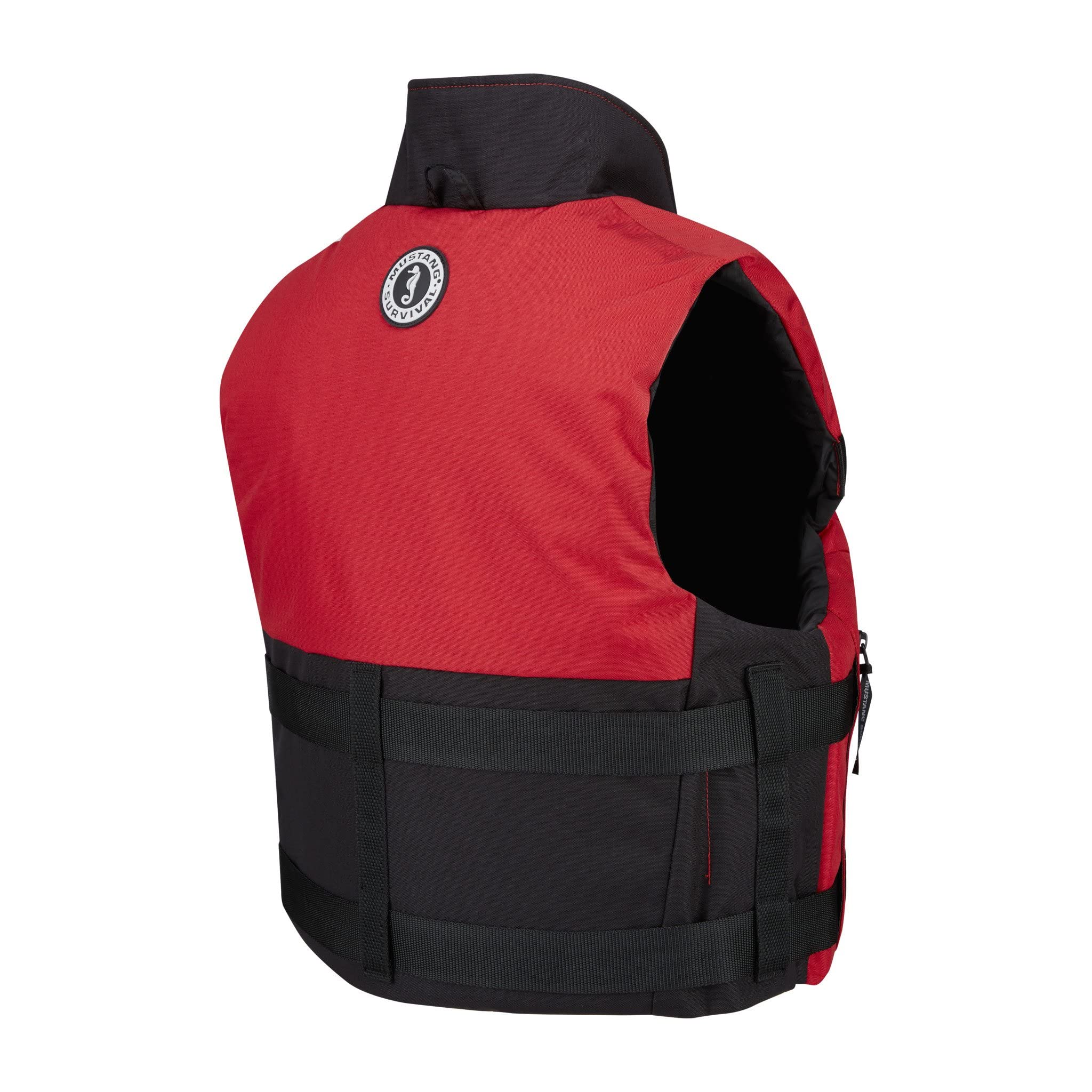 Accel 100 Mustang Survival Fishing Foam Vest for Adults - XXXLarge Red-Black