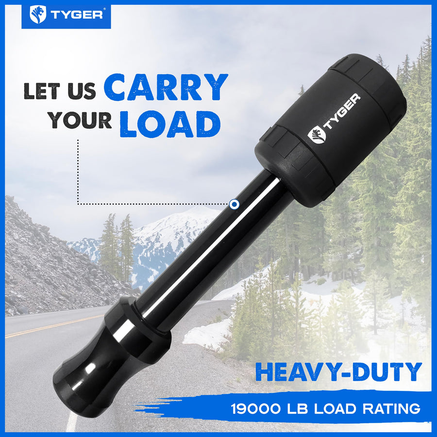 Tyger Auto Trailer Hitch Lock Pin Solid with Locking Key - for 5/8 inch Pin Holes on 2 inch Receivers | Two-Pack Combo | Class III IV V | 19,000 lb Load Rating | TG-HL3U022B | Weatherproof Anti-Theft