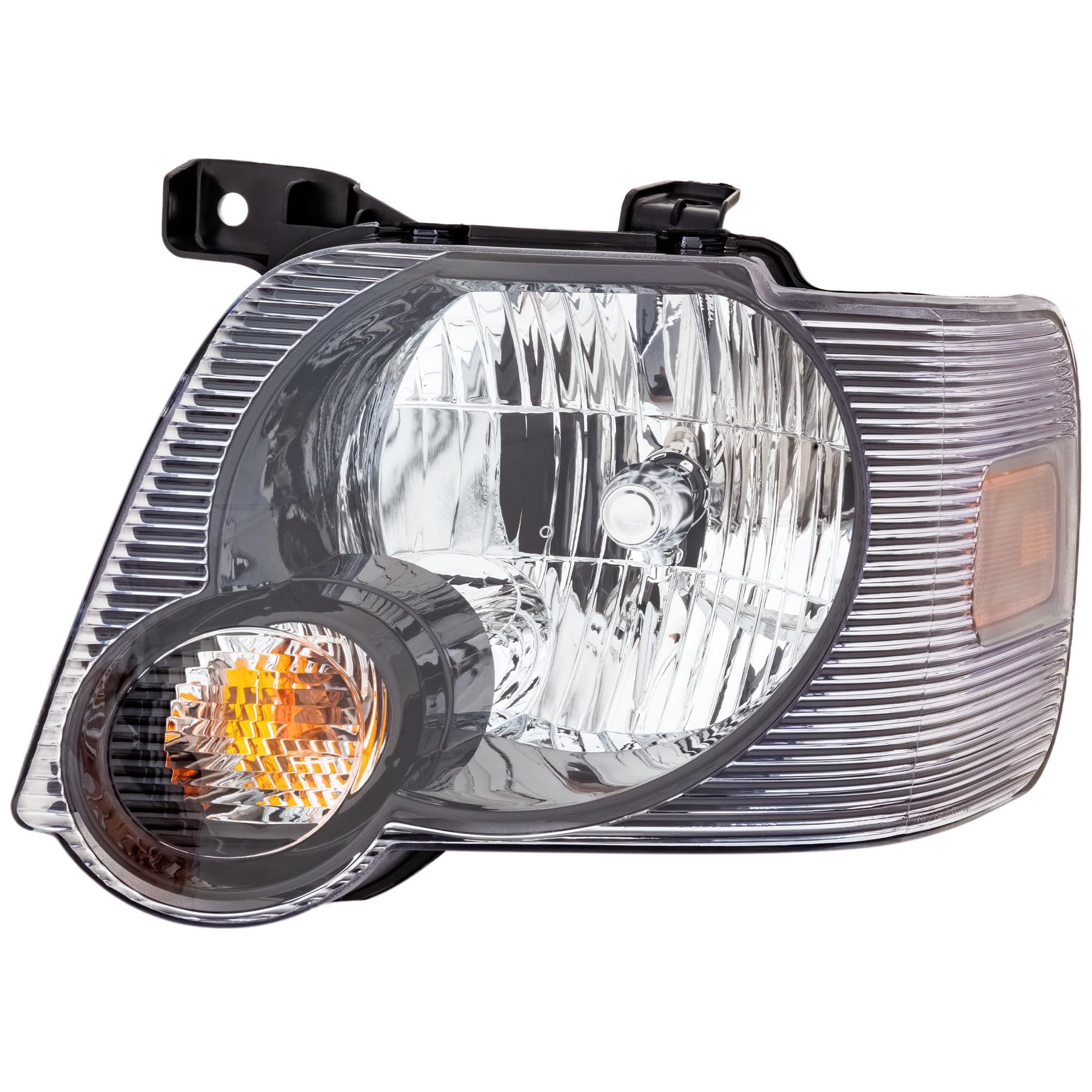 Headlight Assembly Go-Parts for Ford Explorer 2007-2010, Left (Driver), Halogen, Smoke Lens, Replacement 2007 2008 2009