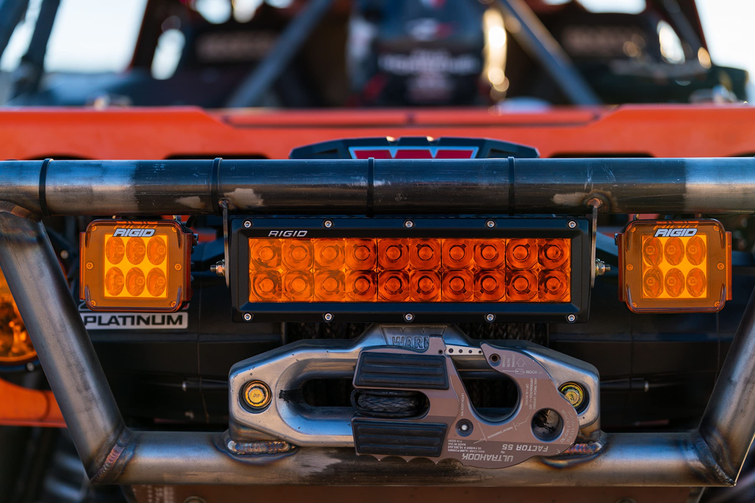 10 inch RIGID INDUSTRIES E-Series Spot Beam with Amber PRO Lens