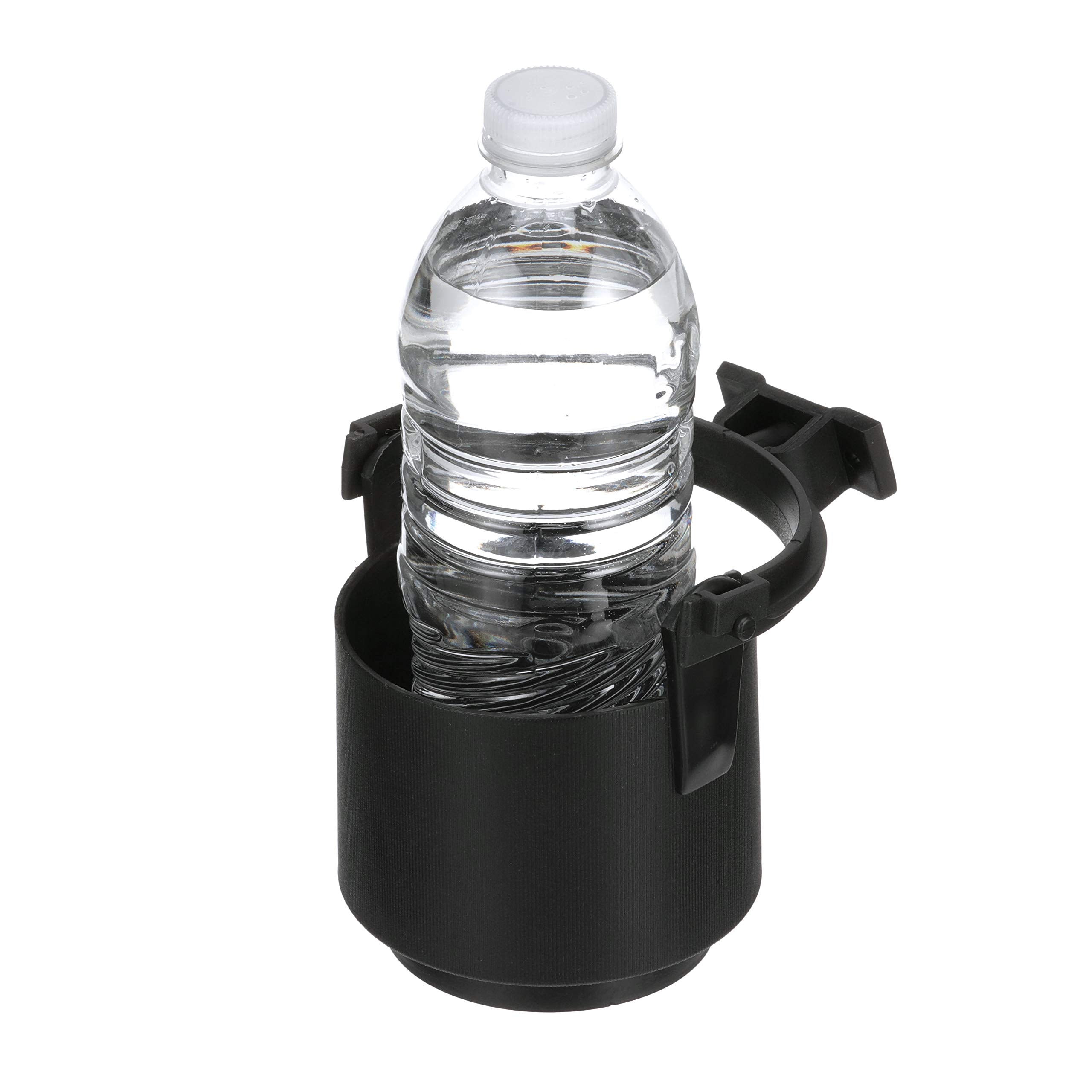 Molded Plastic Gimballed Drink Holder Attwood 11635-4 — Self-Leveling, Mug Handle Slot, Plastic, 4 in. H x 4 3/8-In. W, Black