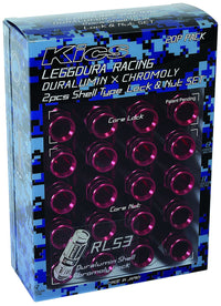 EI (The Disaster Industrial) Kyo leggdura Racing Shell Type Lock & Nut Set (RL53) redexyu-rare-singusixerutaipunatto (Lock & Nut Set) M12 X P1 X 5 , RL53-13R, red