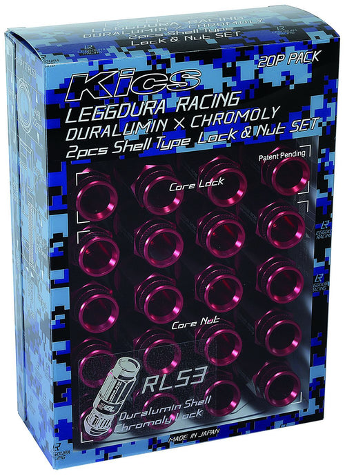EI (The Disaster Industrial) Kyo leggdura Racing Shell Type Lock & Nut Set (RL53) redexyu-rare-singusixerutaipunatto (Lock & Nut Set) M12 X P1 X 5 , RL53-13R, red