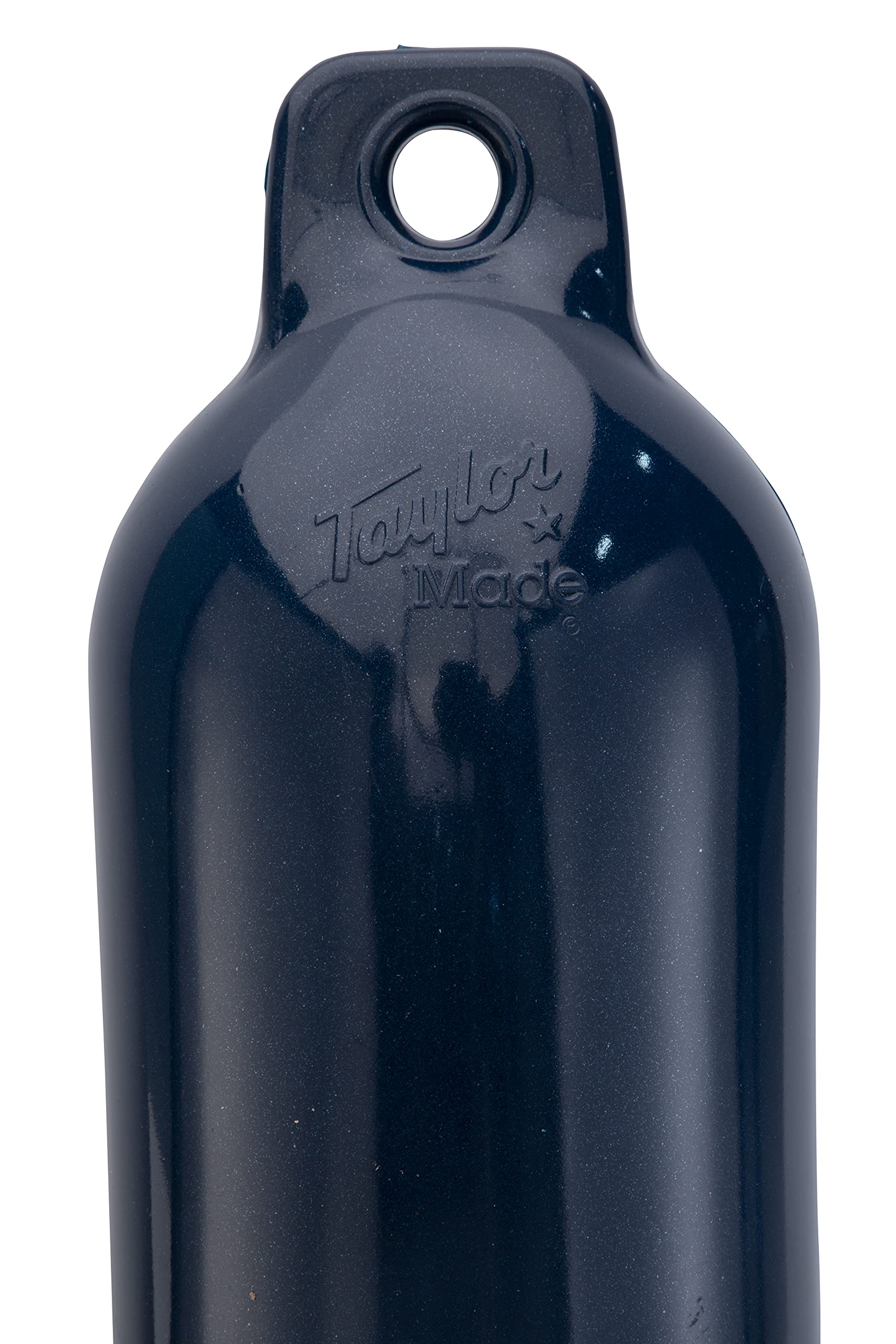 Hull-Gard Taylor Made Inflatable Boat Fender, Captain's Navy (5.5" x 20"), Unique Oval Shape, Molded Football Needle Inflation Valve, Seamless Construction, Double Eyelets - 571022