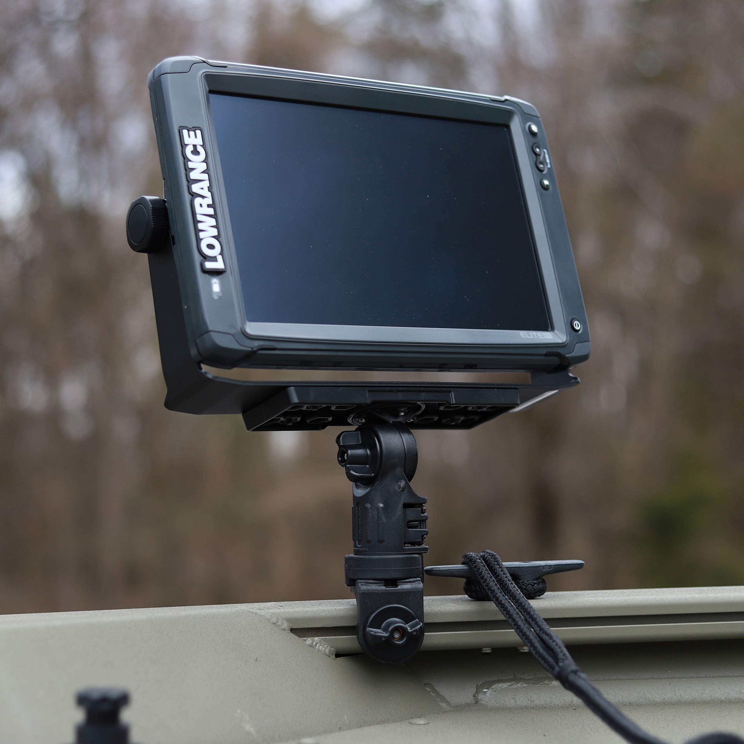 YakAttack Track Adapter Turnkey – 90° Mount | Fits Ranger, Lund, Triton, Crestliner, Tracker & More | Use GearTrac & MightyBolt Accessories on 90° Gunwale Boat Tracks | Made in USA