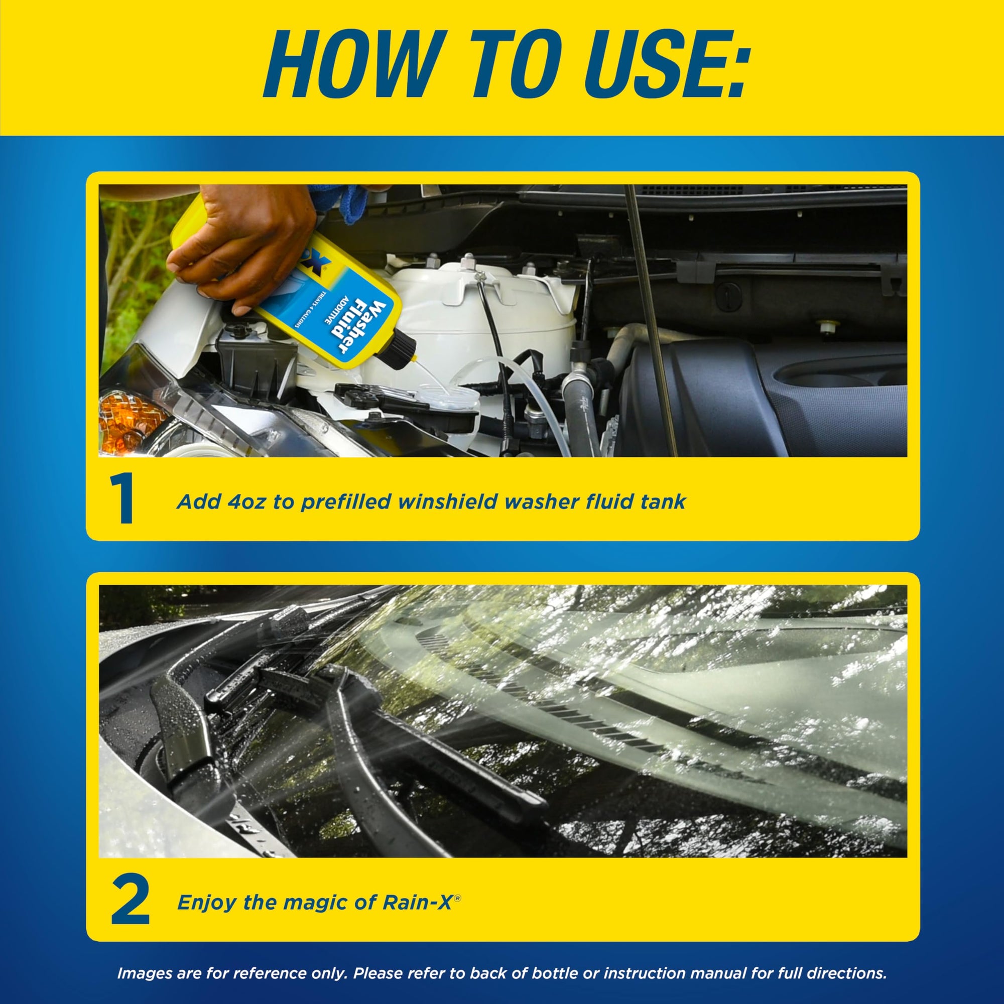 Washer Fluid Additive Rain-X RX11806D-16.9 fl. oz, 500. ml