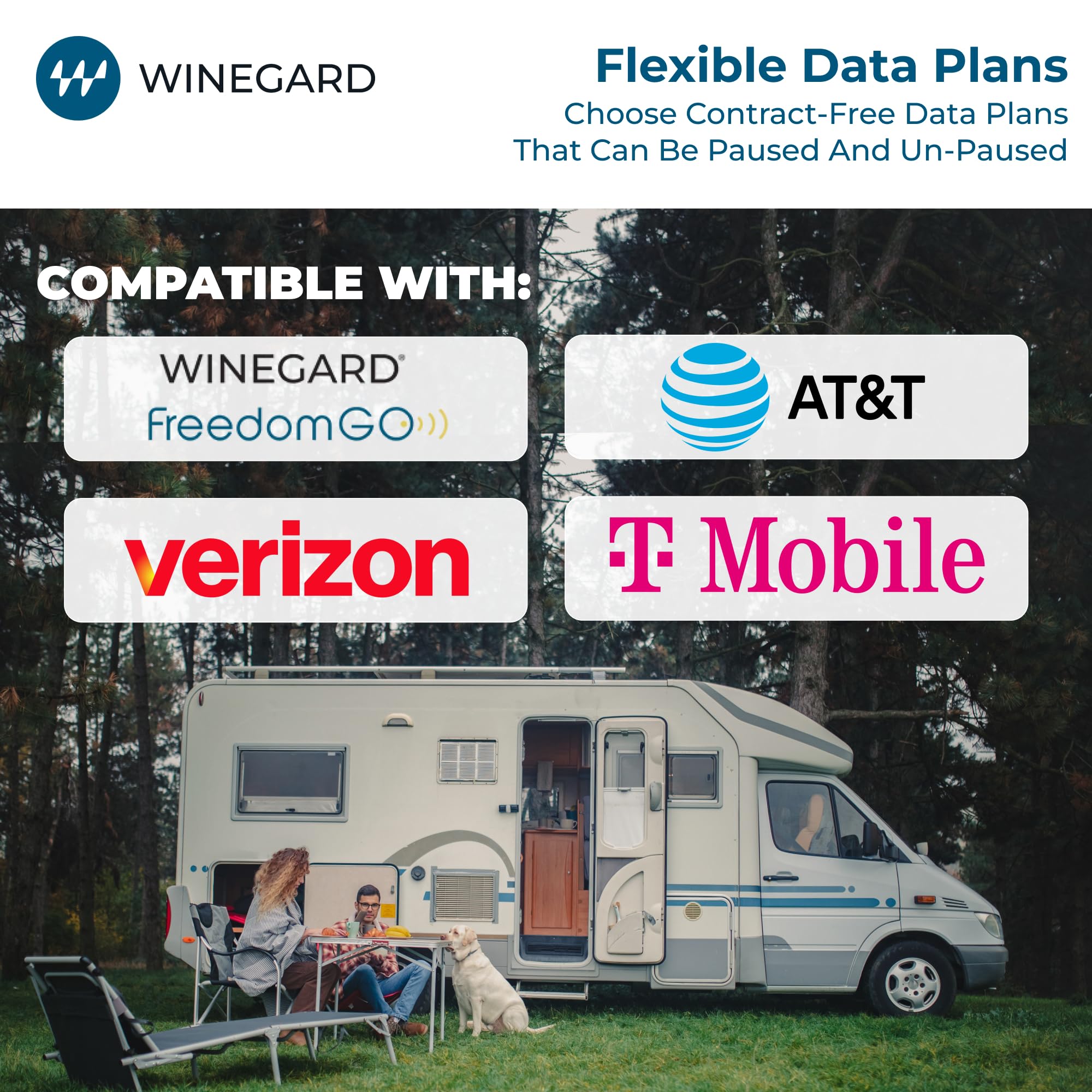 Winegard 5G Connect WF2-5G1 – Outdoor Router with HDTV Antenna, Long-Range Wi-Fi, GPS & Bluetooth, Starlink Compatible
