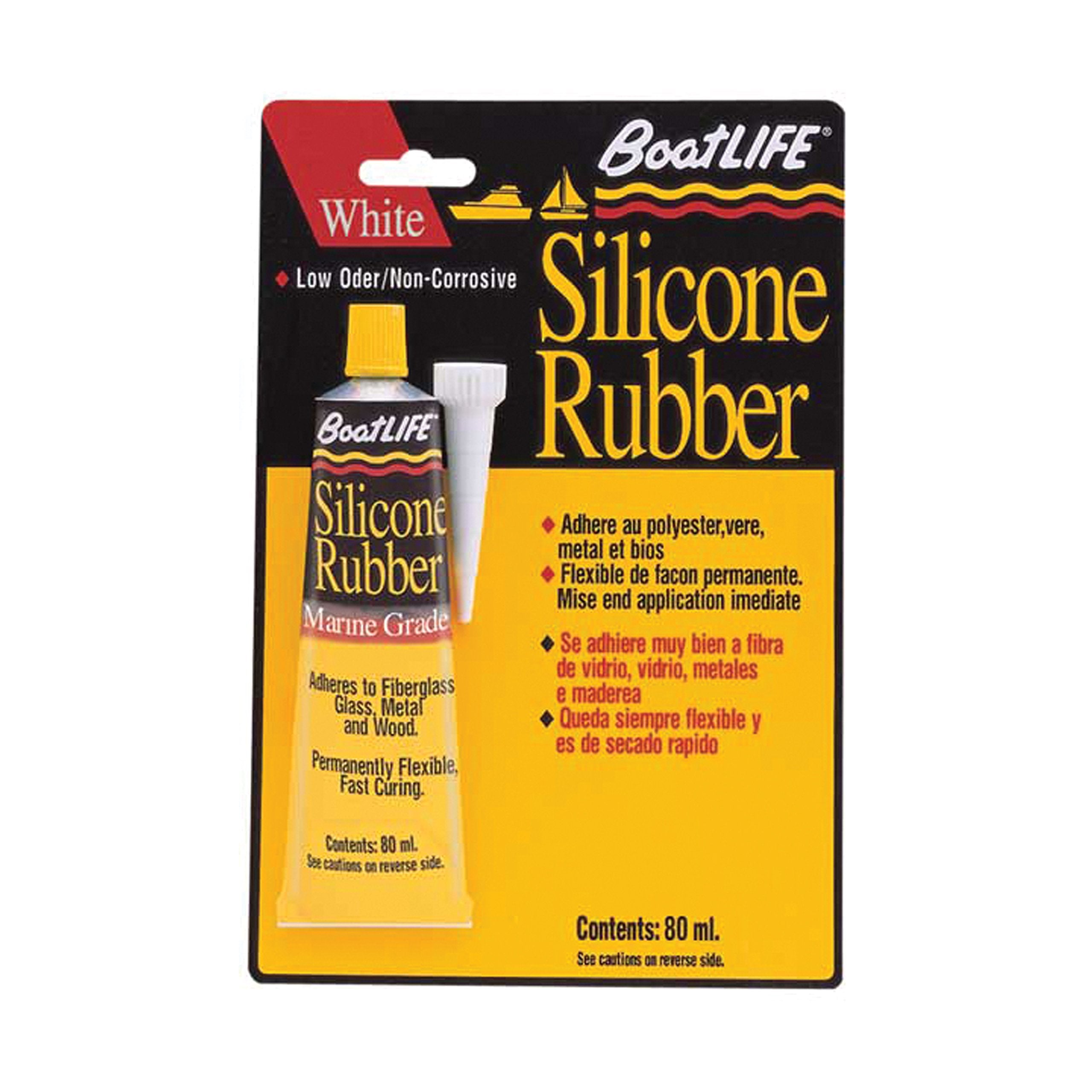 Sealant Boat Life Silicone Rubber Tube, White, 3oz
