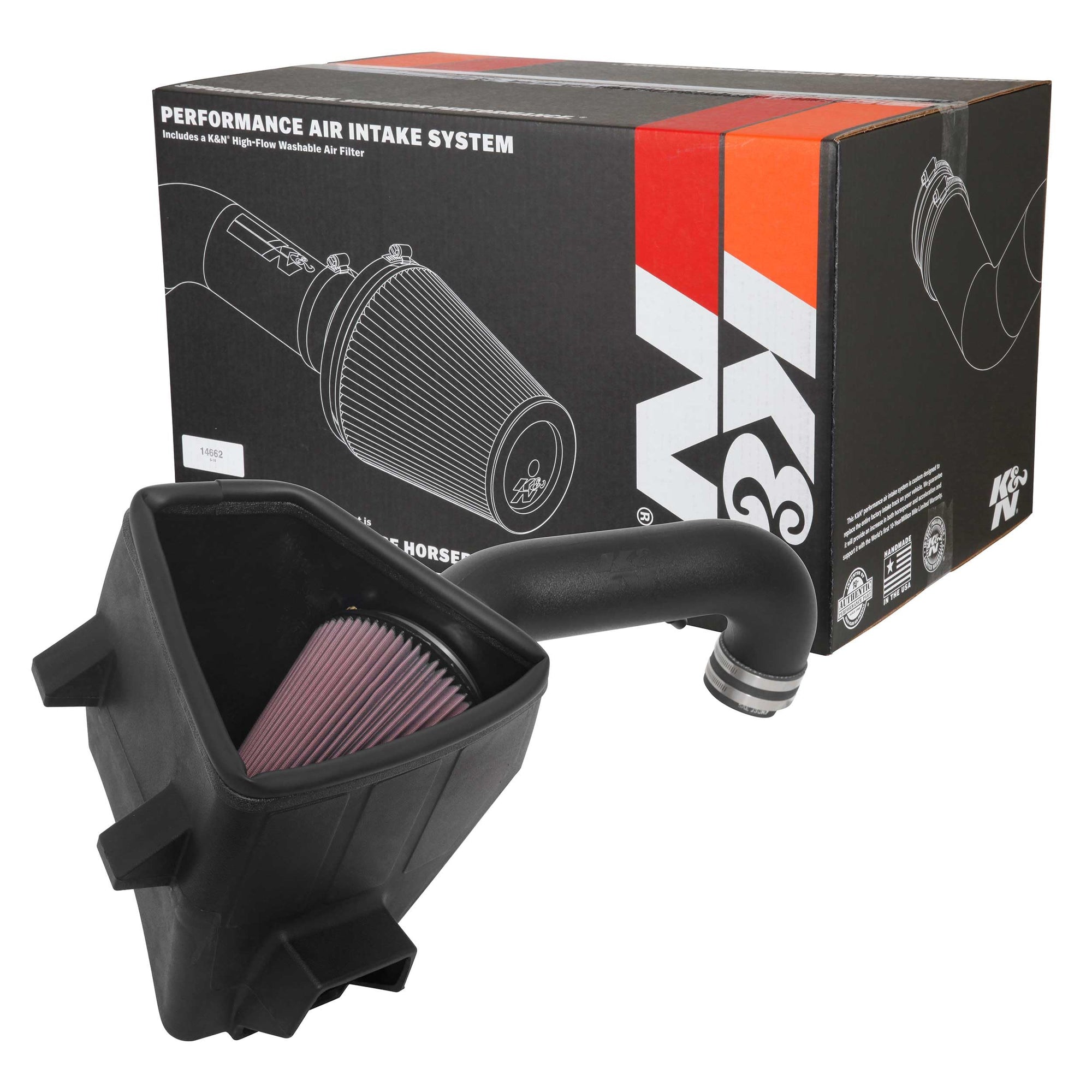 Cold Air Intake System K&N: High-Flow Air Filter, Increase Performance & Towing: Compatible with 2019-2024 RAM 1500, 63-1578