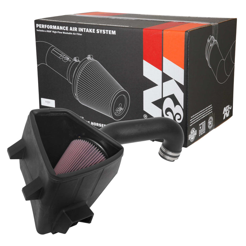 Cold Air Intake System K&N: High-Flow Air Filter, Increase Performance & Towing: Compatible with 2019-2024 RAM 1500, 63-1578