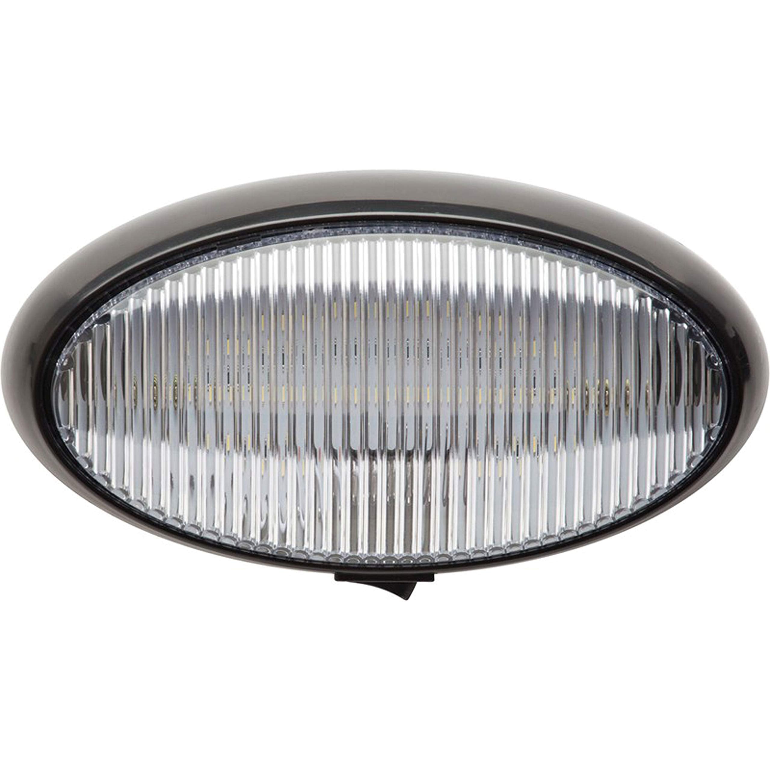 Optronics LED Oval Porch Light RVPLL11CFS - Black Housing, white