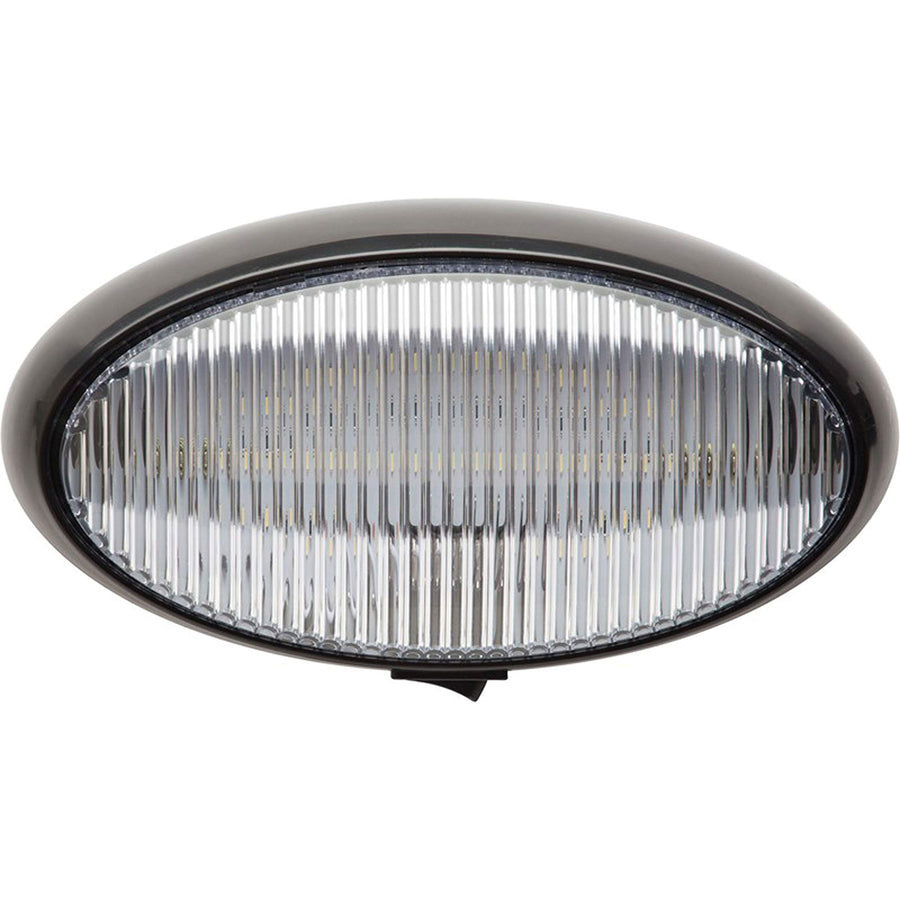 Optronics LED Oval Porch Light RVPLL11CFS - Black Housing, white