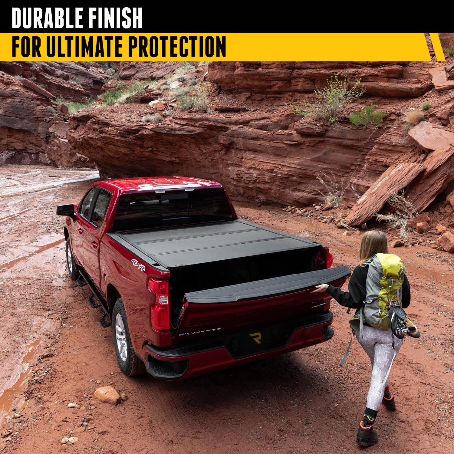 UnderCover RealTruck ArmorFlex Hard Folding Truck Bed Tonneau Cover | AX32008 | Fits 2019 - 2025 Dodge Ram 1500, Does Not Fit w/ Multi-Function (Split) Tailgate 5' 7" Bed (67.4")