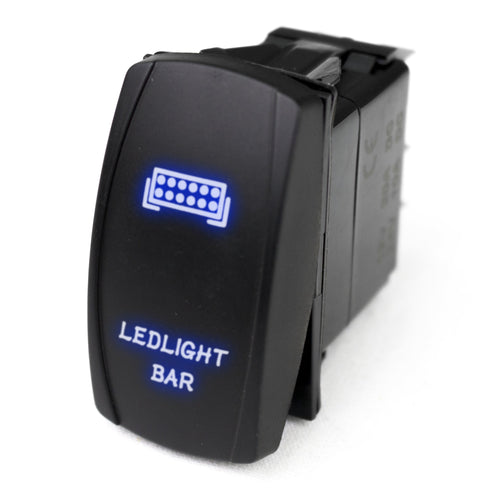 Rocker LED Switch w/Blue LED Radiance (