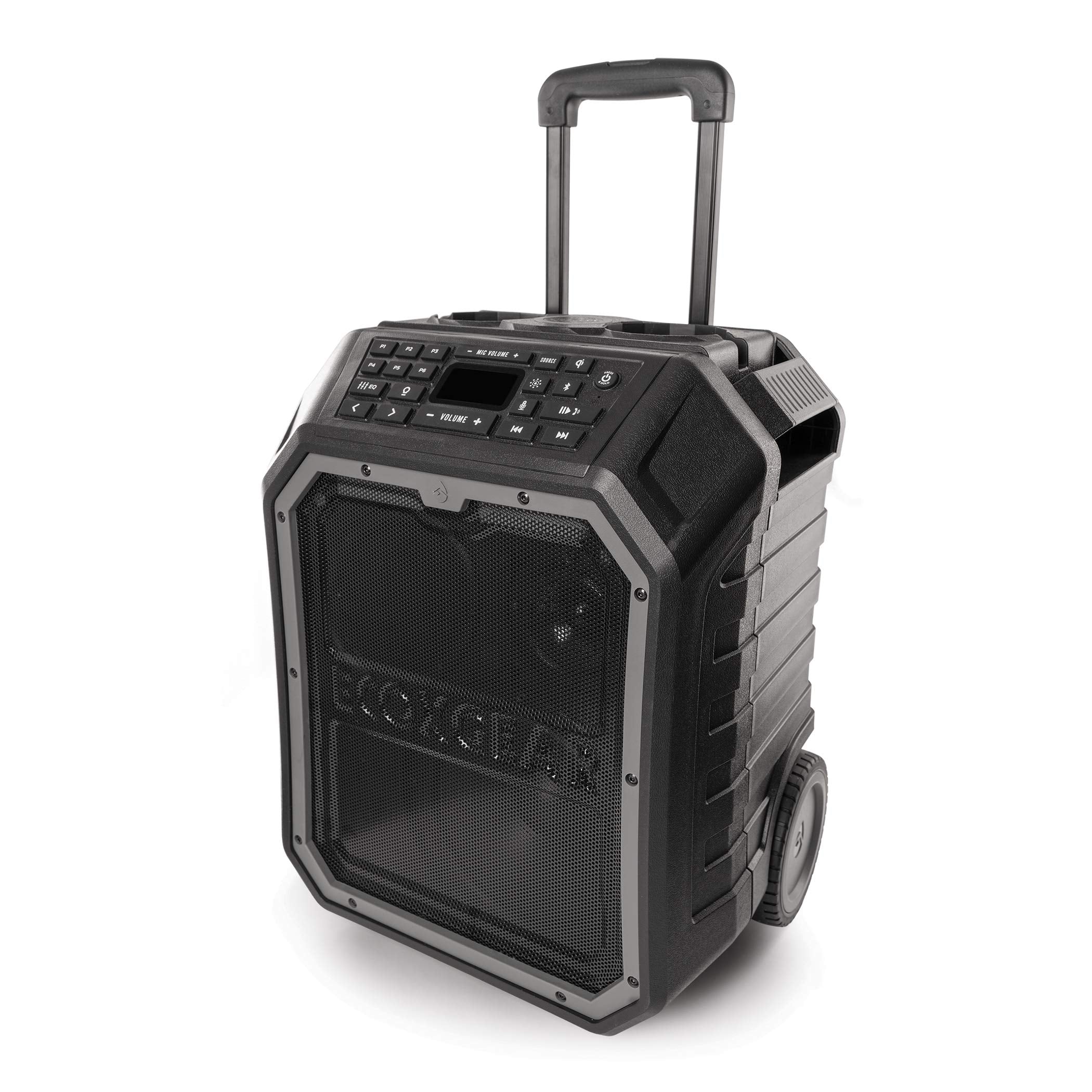 EcoBoulder MAX ECOXGEAR Rugged Waterproof Floating Portable Bluetooth Wireless 120-Watt Smart Speaker with Party Lights
