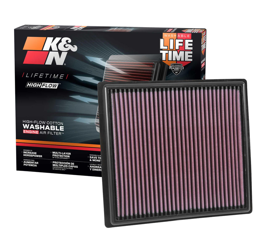 K&N Original High-Flow Lifetime Engine Air Filter: Increase Power: Premium, Washable: Compatible with 2015-2022 Chervolet/GMC: Colorado, Canyon, 33-5030