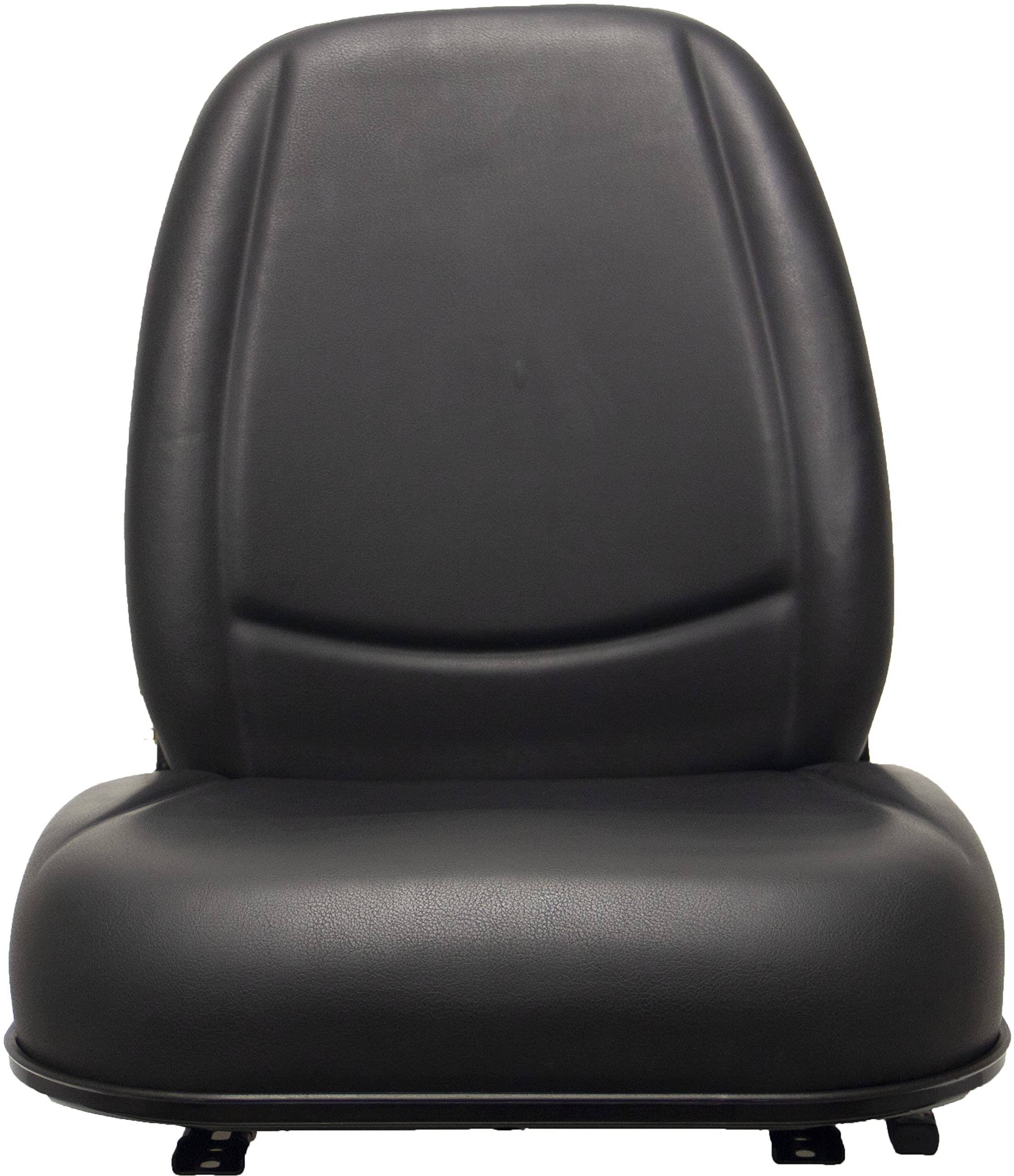 Deluxe Black Talon 230010BK High-Back Universal Replacement Tractor Seat, Slides, Black