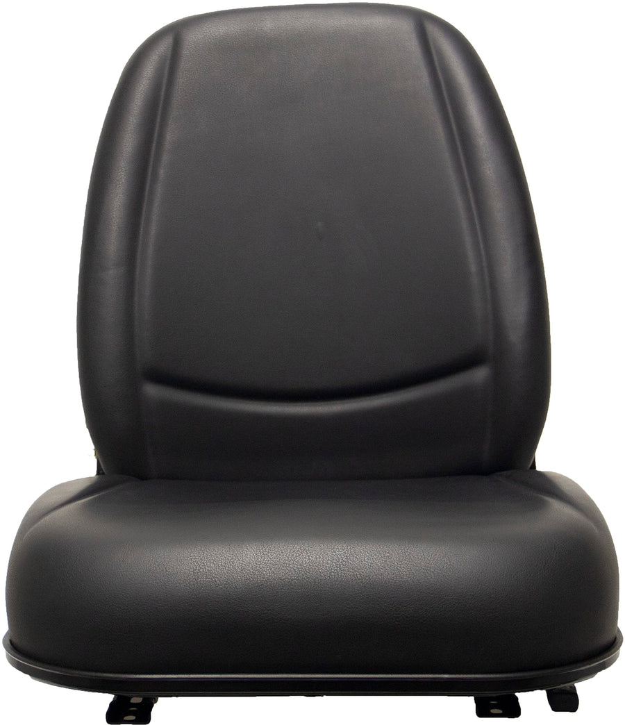 Deluxe Black Talon 230010BK High-Back Universal Replacement Tractor Seat, Slides, Black