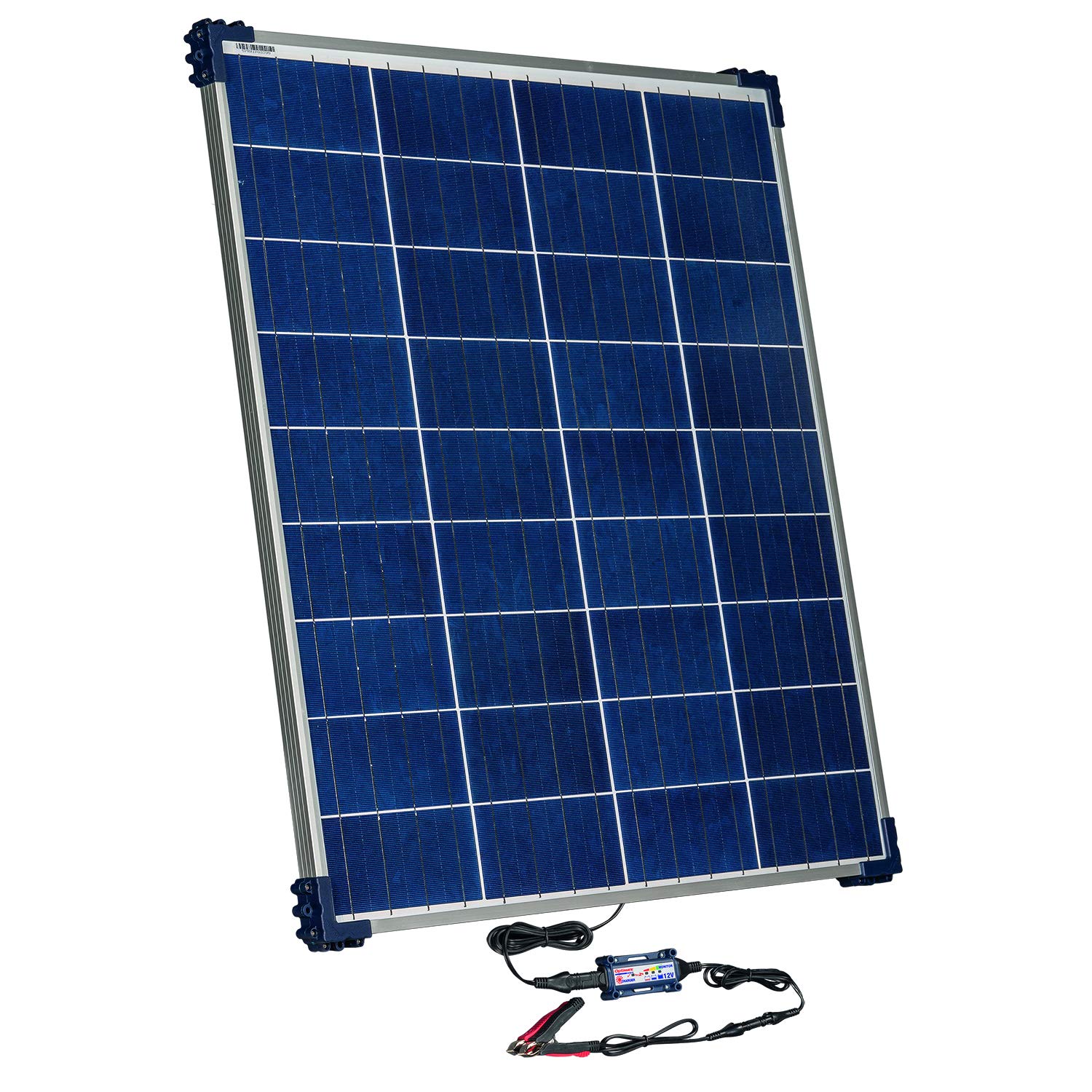 80W Solar Panel, OptiMATE SOLAR + TM-523-8, Solar Pulse Charger, Tester & Maintainer for 12V batteries, with 80W solar panel