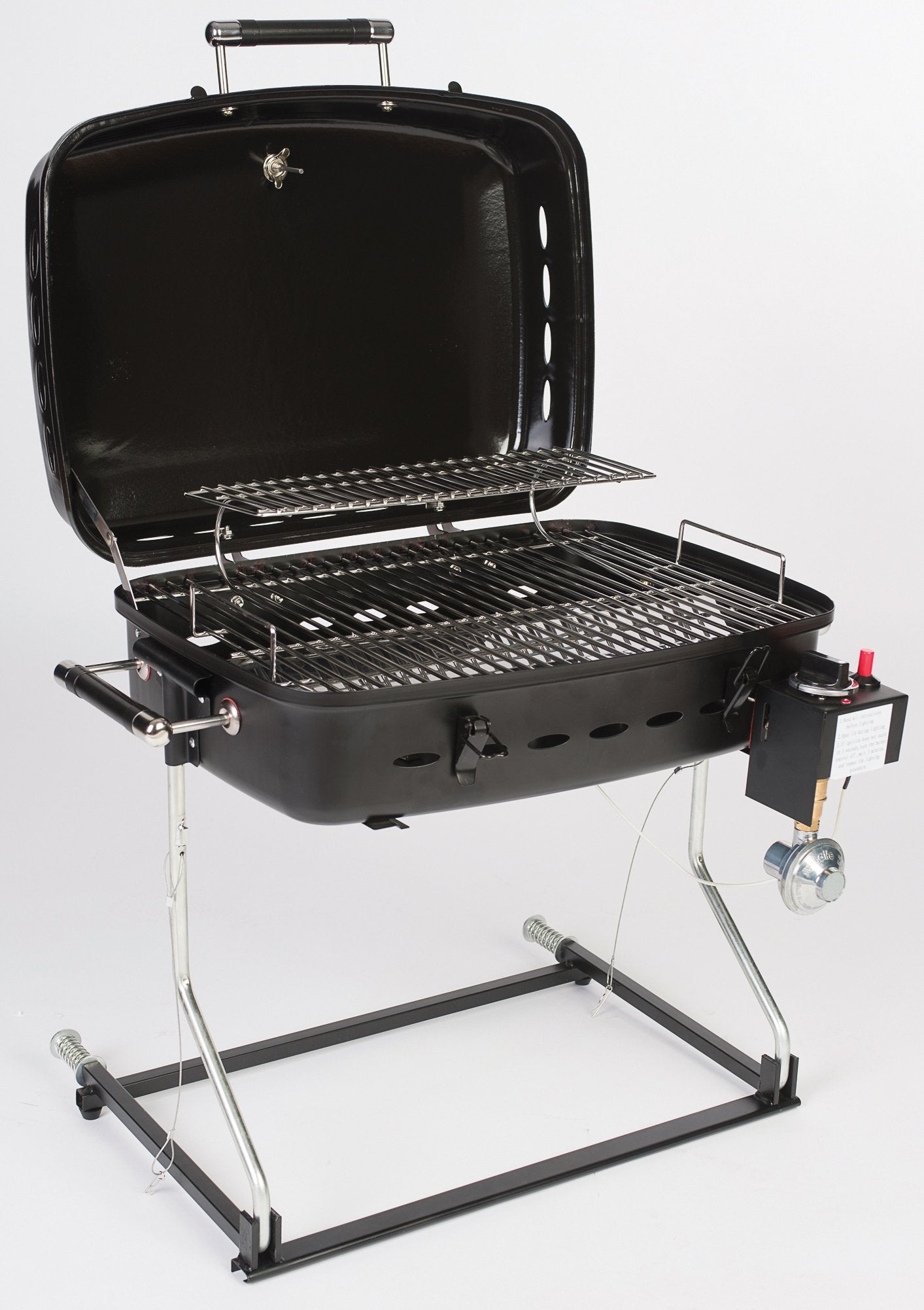 Black Barbecue Faulkner Grille with Disposable Bottle Adapter 51322