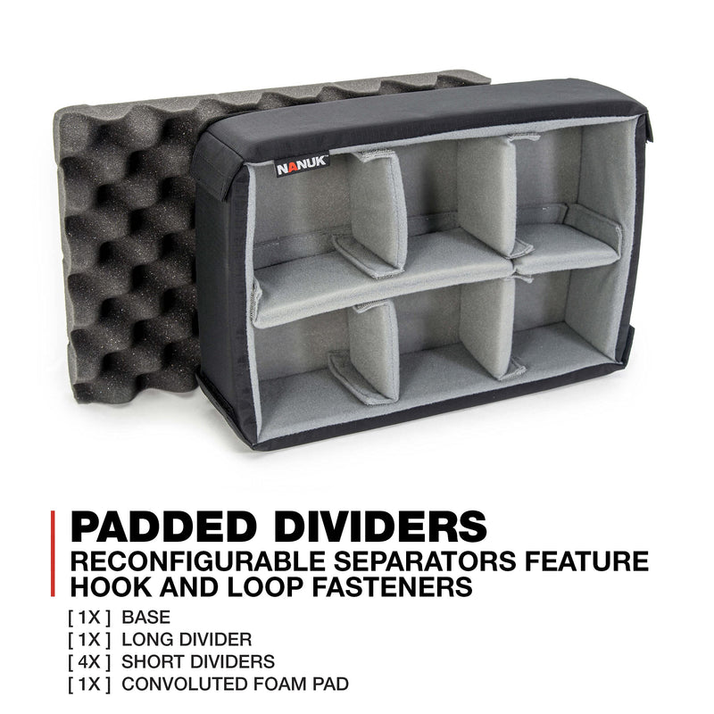 Waterproof Nanuk 915 Hard Case with Padded Dividers - Black