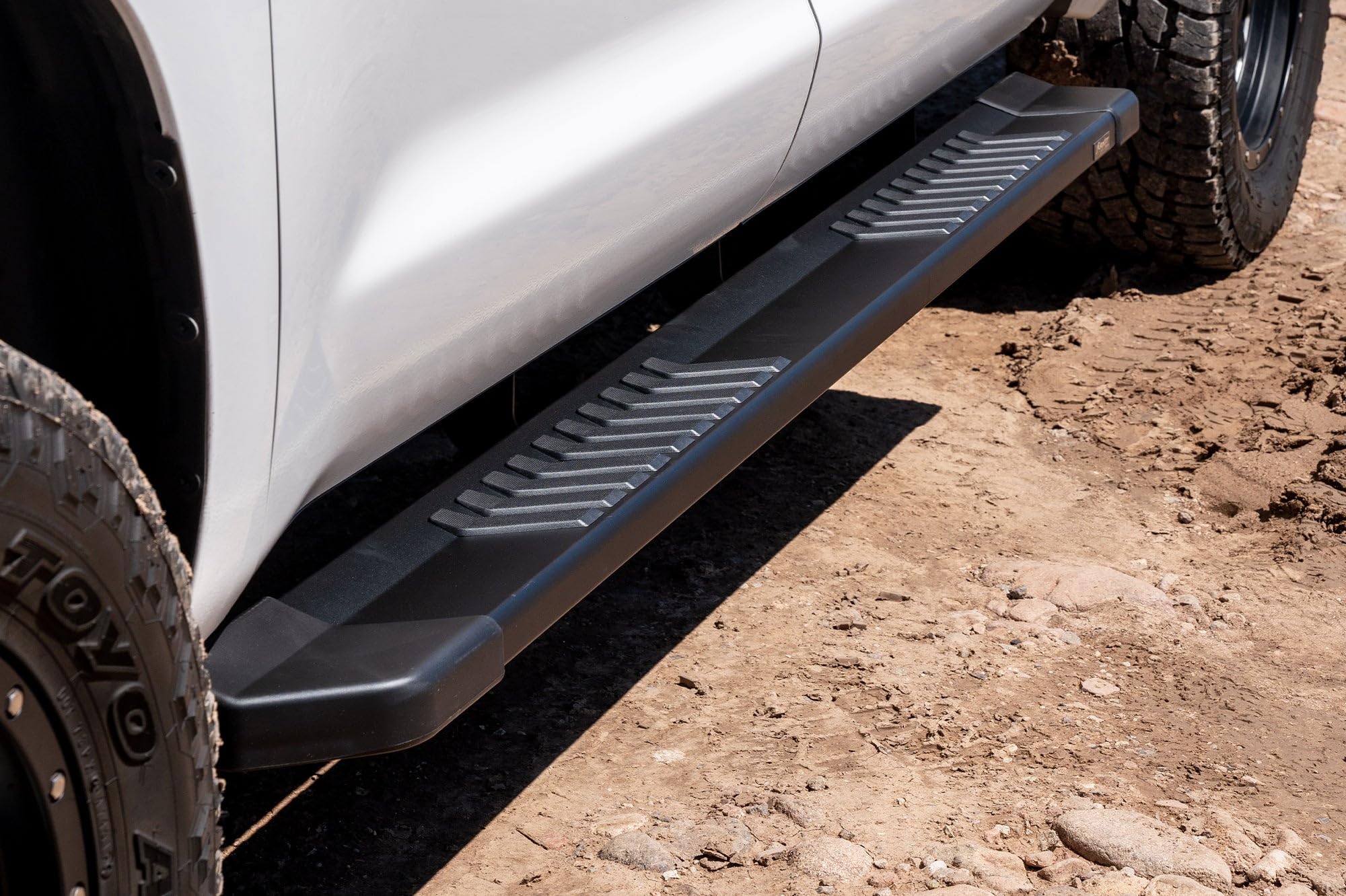 Raptor Series Steps Running Boards 6in OEM Style Black Aluminum Compatible with 07-21 Tundra CrewMax Cab