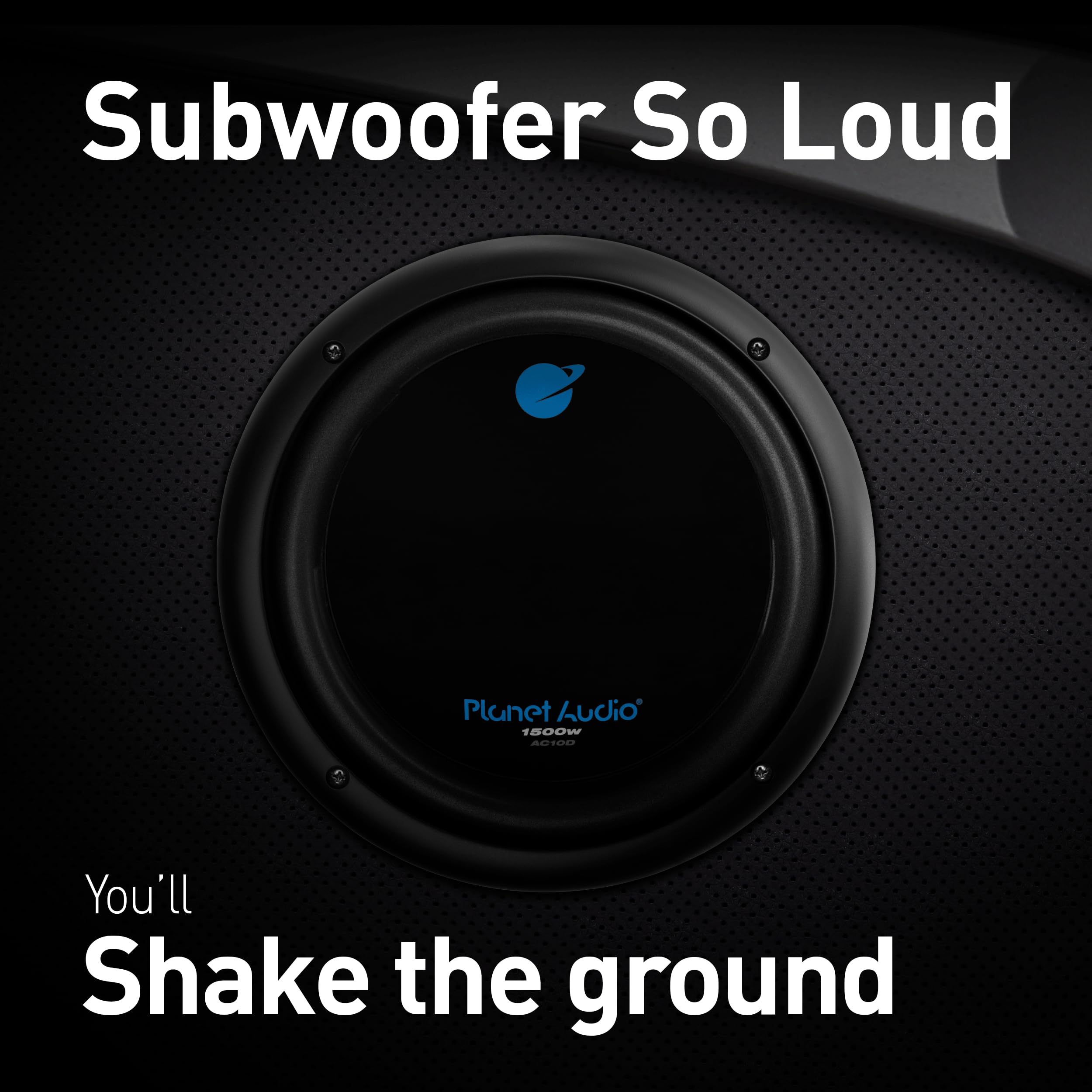 Anarchy Series Planet Audio AC10D 10 Inch Car Subwoofer - 1500 Watts Max, Dual 4 Ohm Voice Coil, Sold Individually
