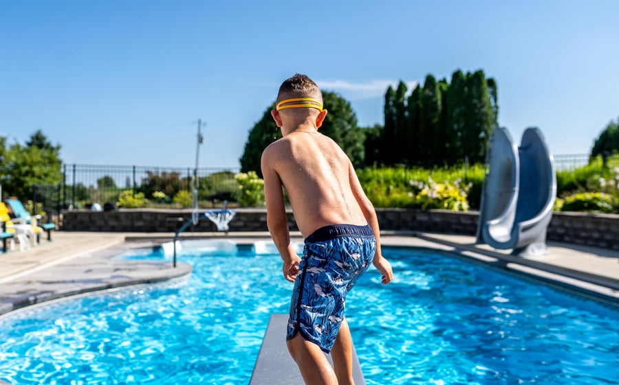 18" U Frame Diving Board - Global Pool Products - Polished Stainless Steel Base - GPP-DB-UB18-SS