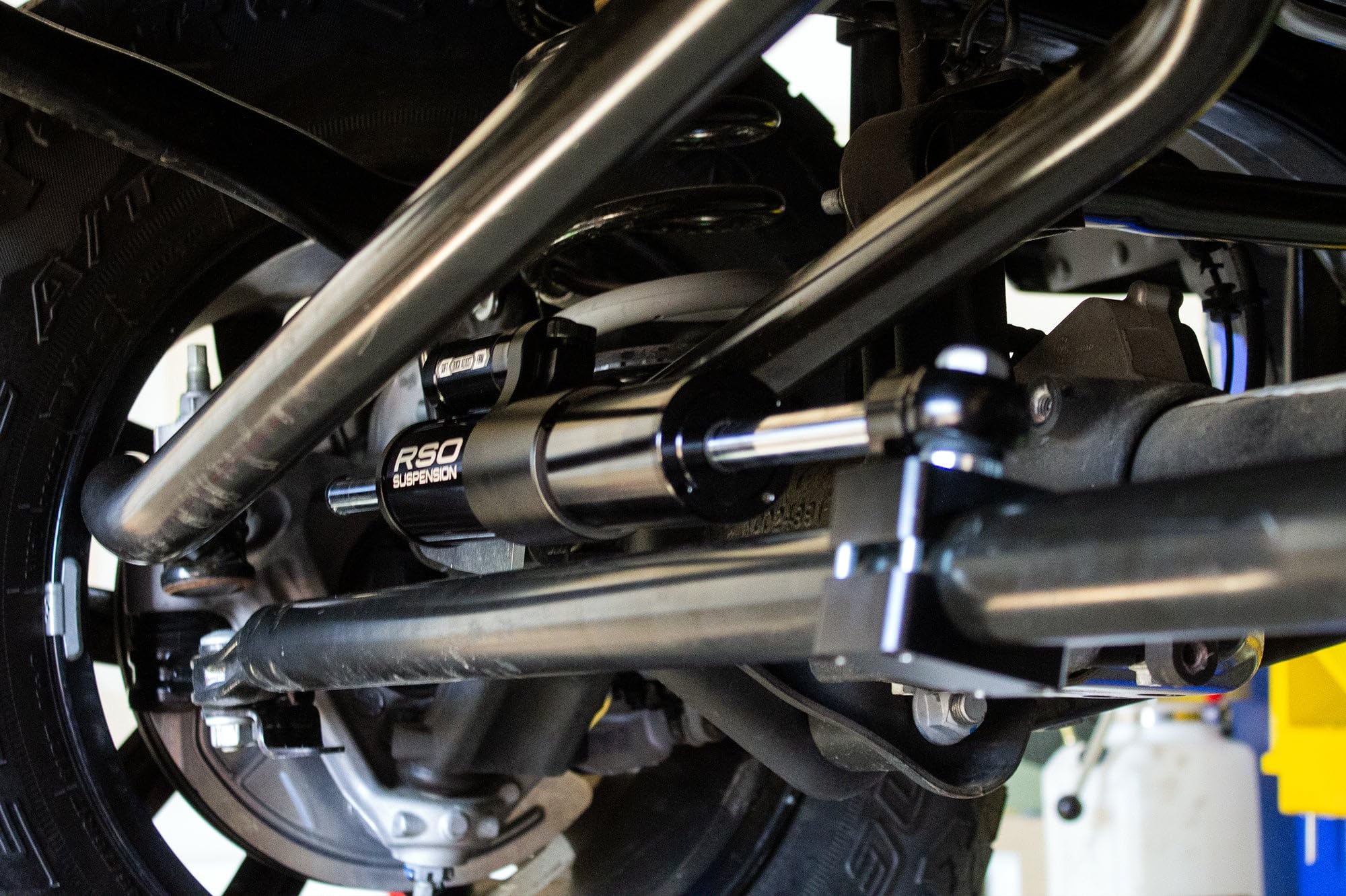 High Performance RSO Suspension Steering Stabilizer Adjustable Compatible with 2018-2025 Wrangler JL/JLU; 2020-2025 Gladiator