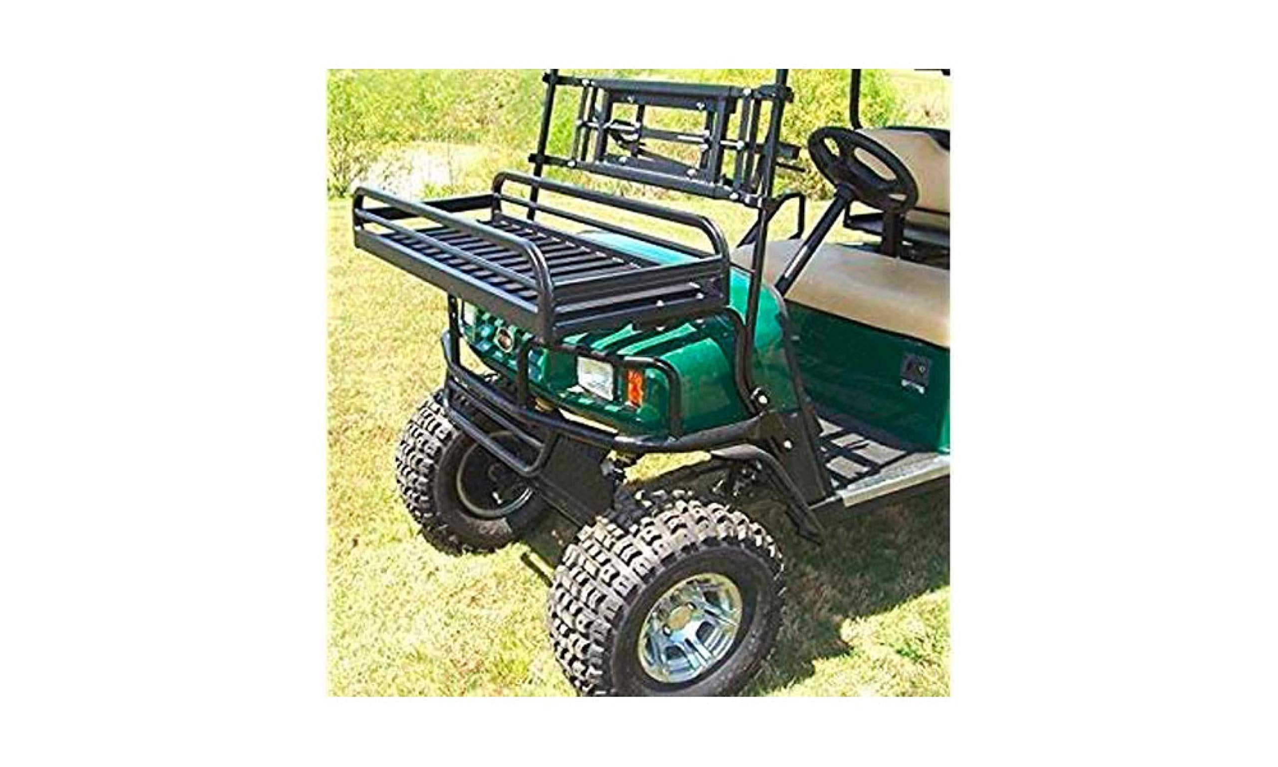 UTV Front Great Day Cargo Rack - 18" x 50" x 7" Carrying Cradle - 250 lbs Weight Capacity - Aluminum Frame - Black Powder-Coated Finish, UVFR751