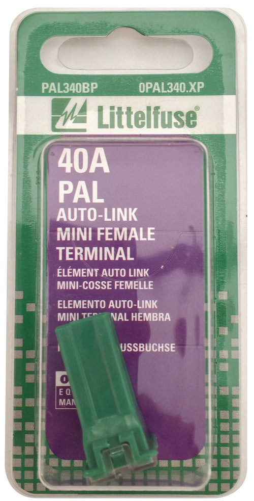 Littelfuse PAL MINI 0PAL340.XP 32 Volt 40 Amp Carded Auto Link Female Fuse