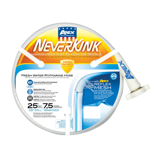 NeverKink RV/Marine Hose Teknor Apex - 1/2" x 25'