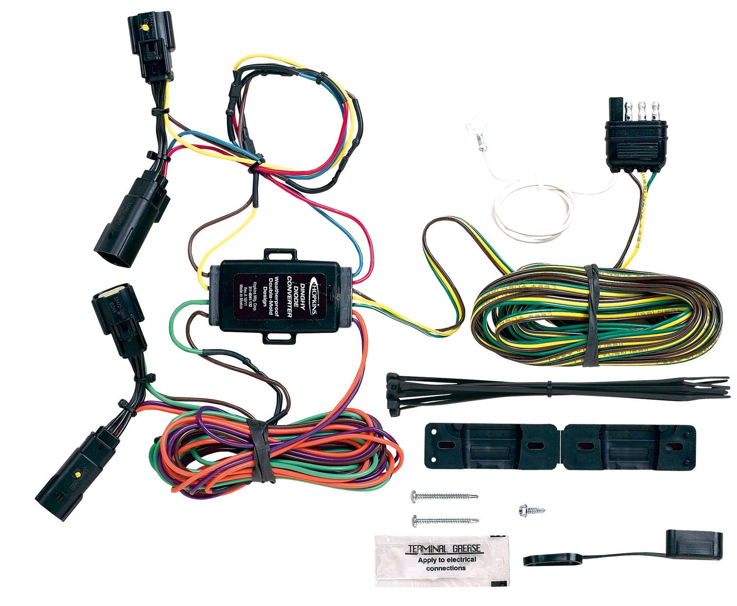 Plug-in Hopkins Towing Solutions 56001 Simple Towed Vehicle Wiring Kit