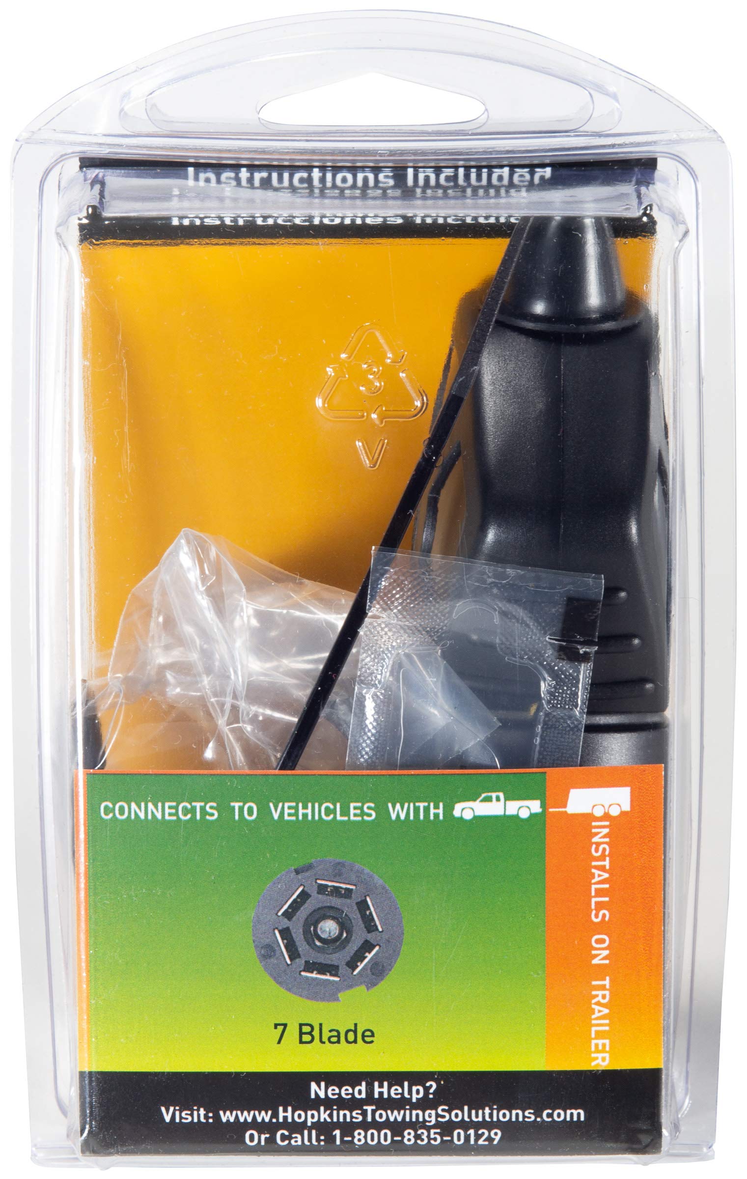 Endurance Hopkins Towing Solutions 48500 7-Way Trailer End Plug