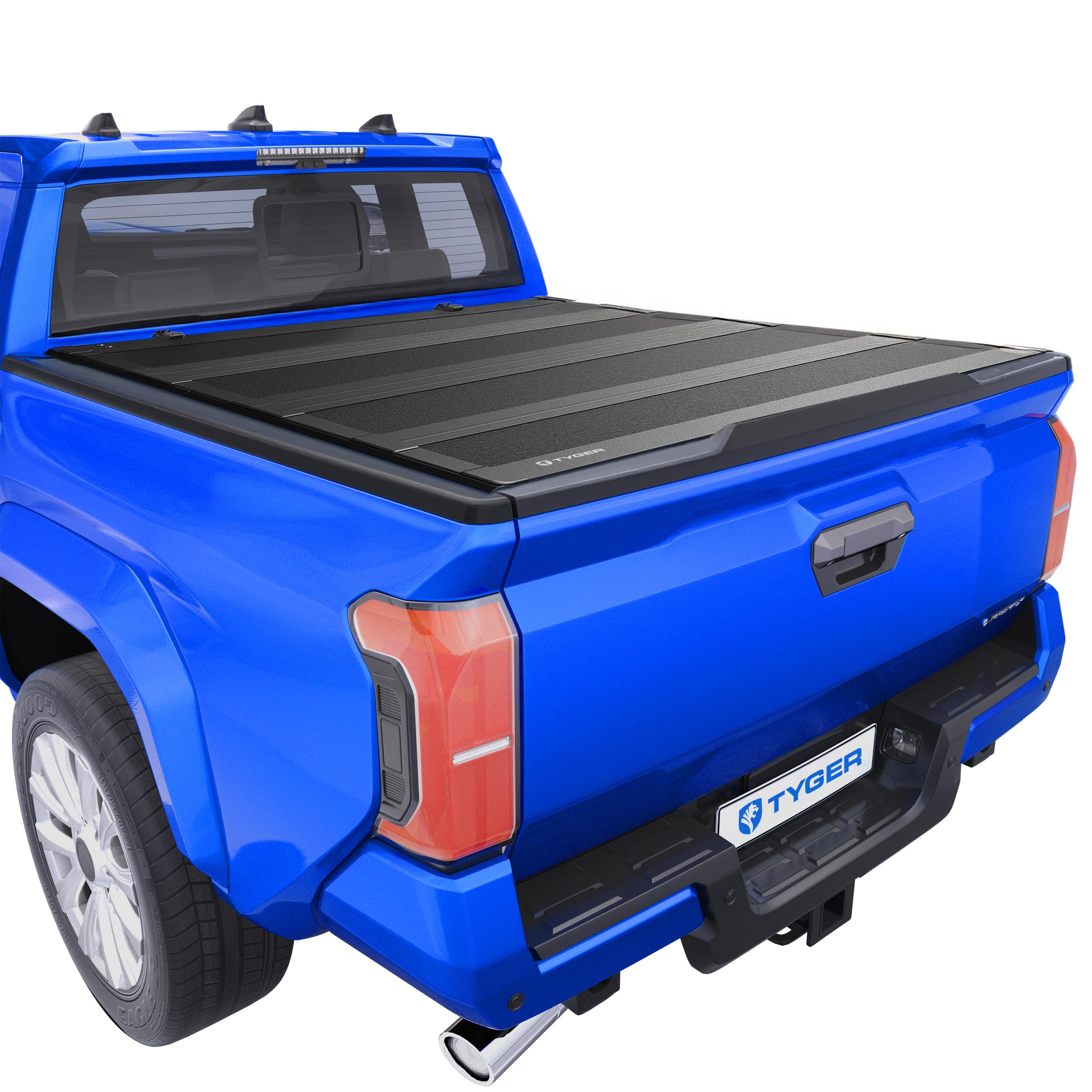 Tyger Auto T4 Low Profile Flip-Up Hard Alloy Truck Bed Tonneau Cover Compatible with 2024-2026 Toyota Tacoma | 5' (60") Bed | TG-BC4T4431