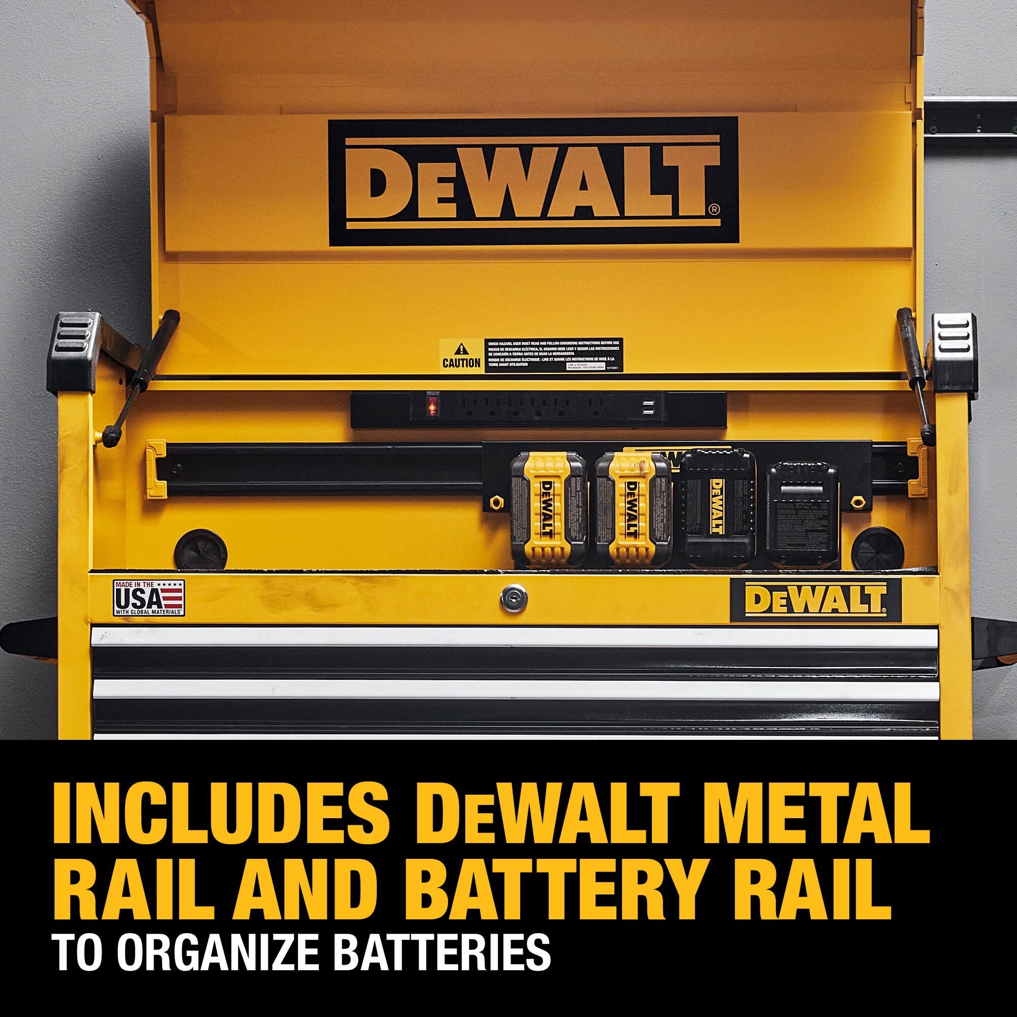 Tool Chest DEWALT with 4 Drawers, 37 Inch, 100lb Drawer Capacity, DEWALT Workshop Storage System Compatible (DWST37041)