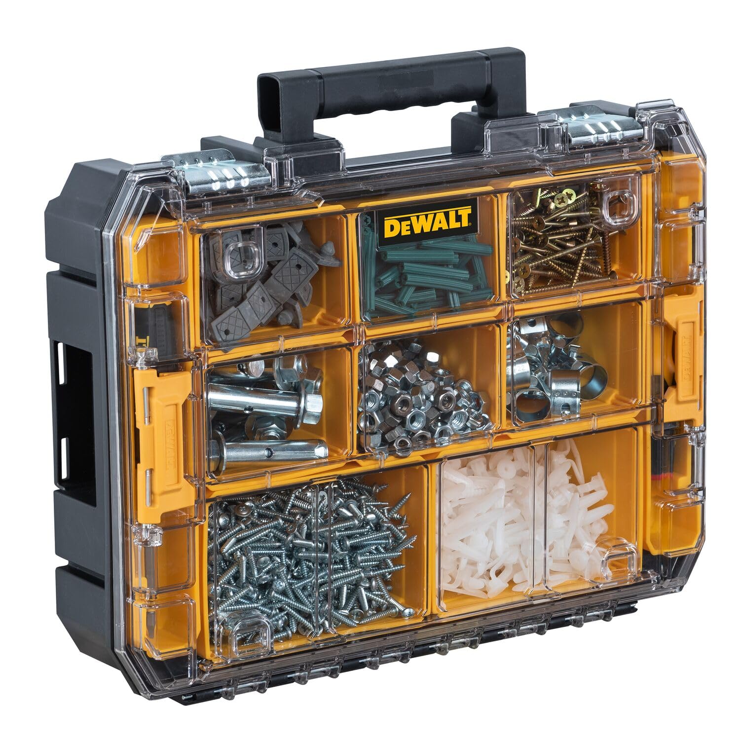 DEWALT Tool Organizer TSTAK, Small Parts and Screw Organizer Tool Box with Removable Compartments, (DWST17805)
