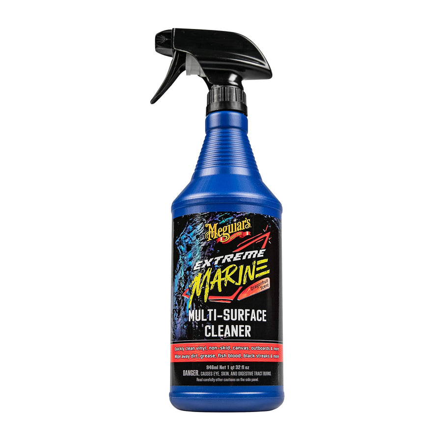 Extreme Marine Meguiar's Multi-Surface Cleaner M180332 - Pro Multi-Surface Cleaner for RV and Marine Detailing, Removes Dirt Grime & Stains from Vinyl, Gel Coat, Non Skid, Carpet and More, 32 Oz Spray
