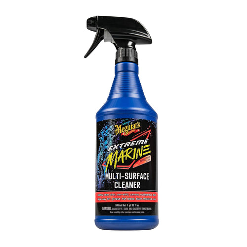 Extreme Marine Meguiar's Multi-Surface Cleaner M180332 - Pro Multi-Surface Cleaner for RV and Marine Detailing, Removes Dirt Grime & Stains from Vinyl, Gel Coat, Non Skid, Carpet and More, 32 Oz Spray